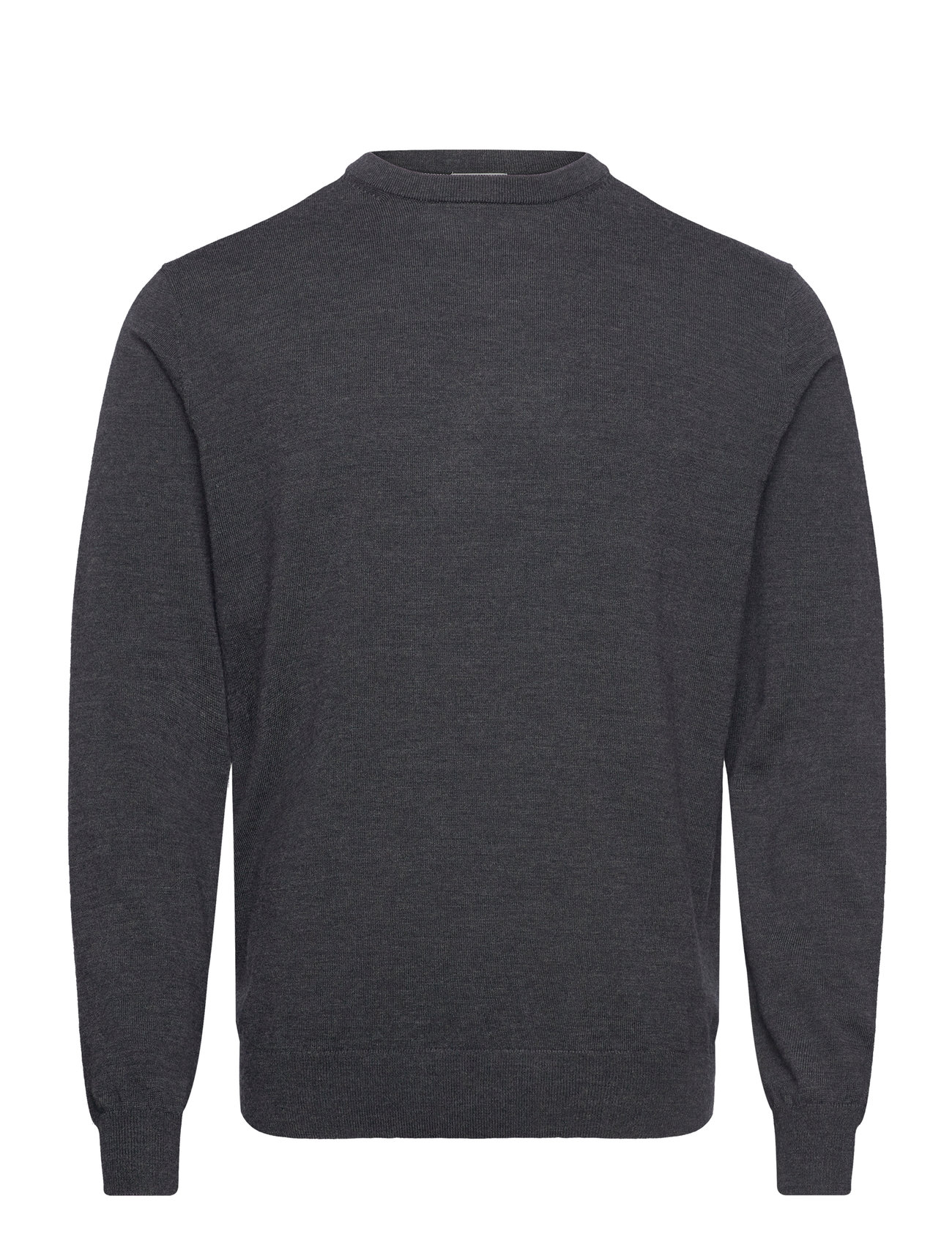 Lindbergh Black 100 % Merino Crew Neck Knit Grå