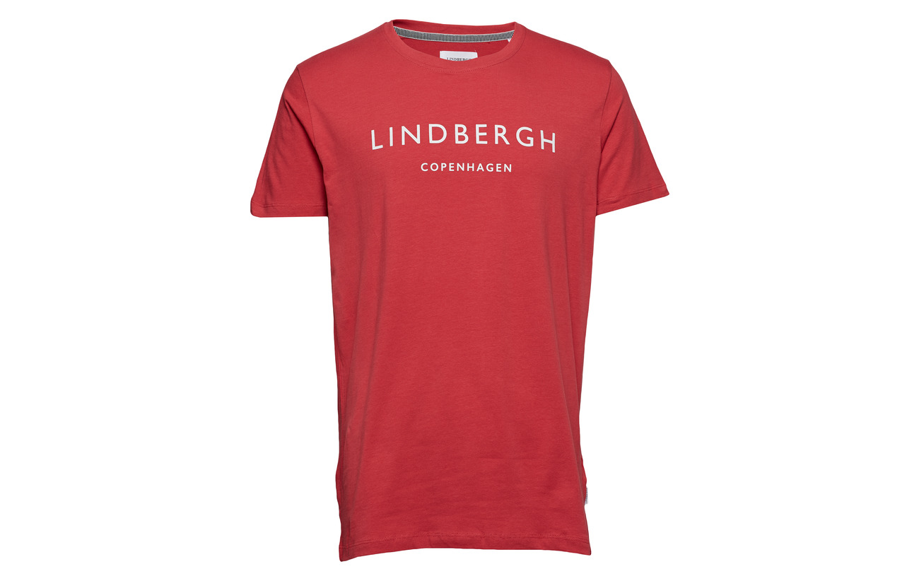 Black Printed Crew neck Lindbergh Mens Tee 8qwgx7Ua