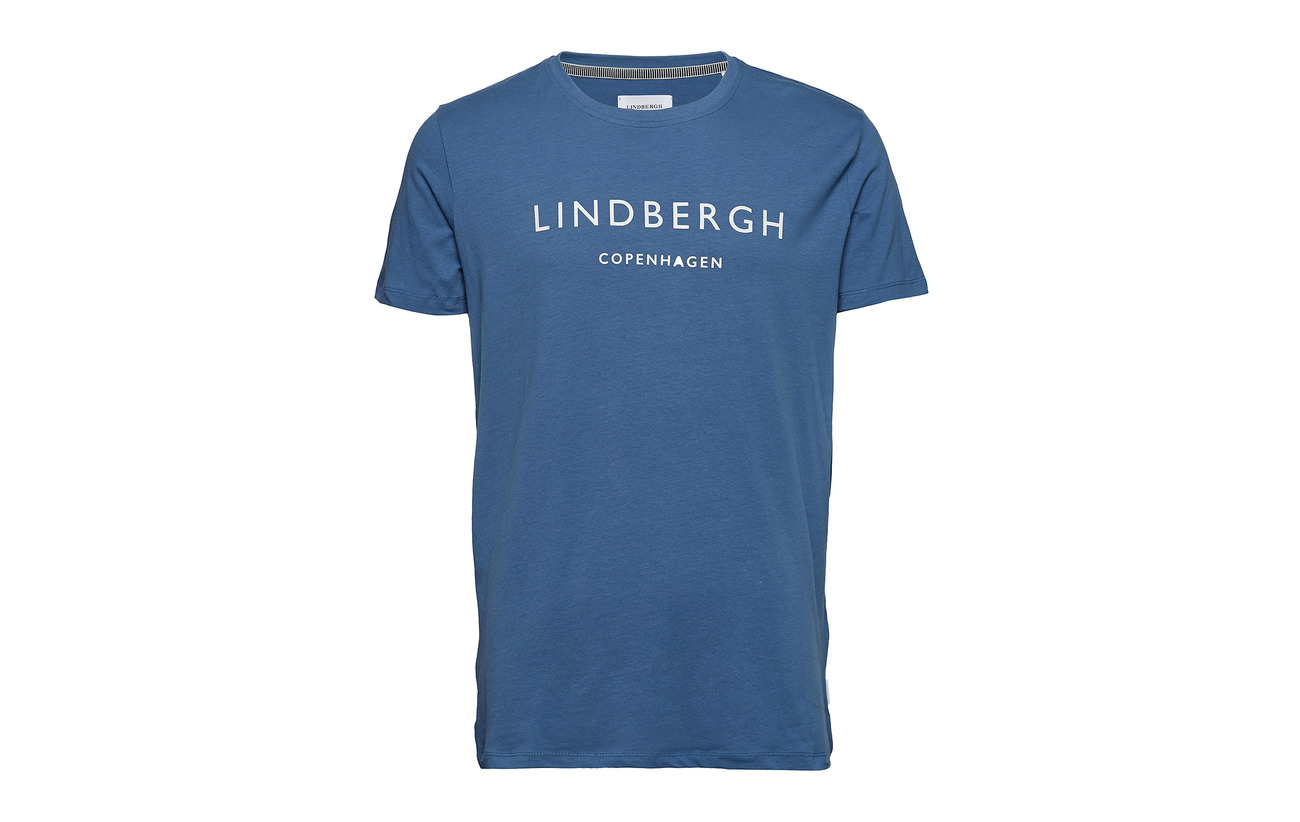 Black Printed Crew neck Lindbergh Mens Tee 8qwgx7Ua