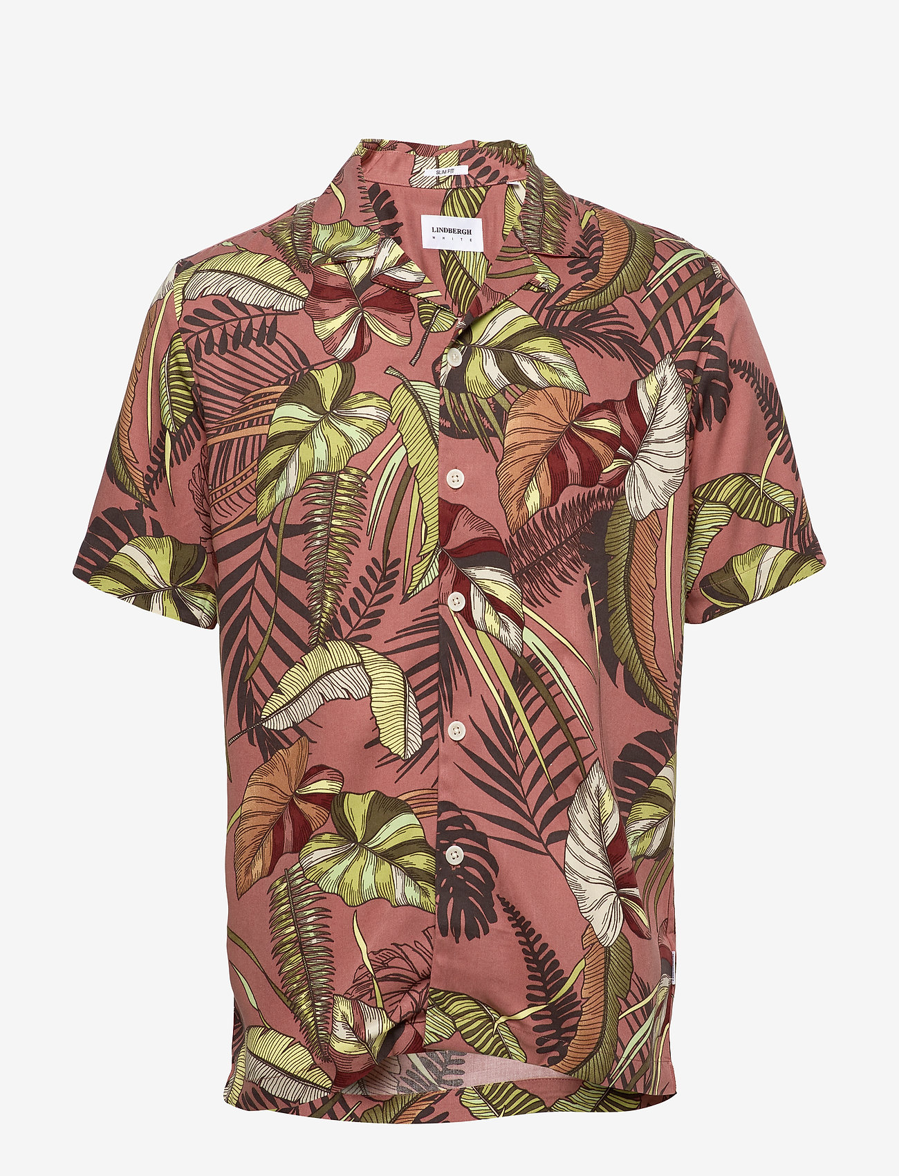 Resort Viscose Print Shirt Ss (Rose) (274.45 kr kortermed skjorte viscos