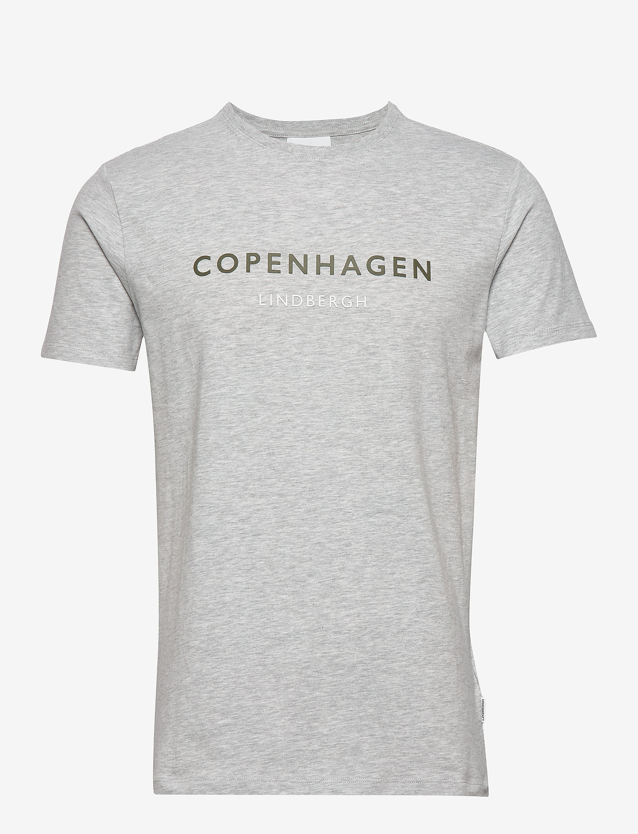 City Print Tee Ss (Grey Mel) (224.25 kr) Lindbergh Lindbergh Copenhagen T skjorte White