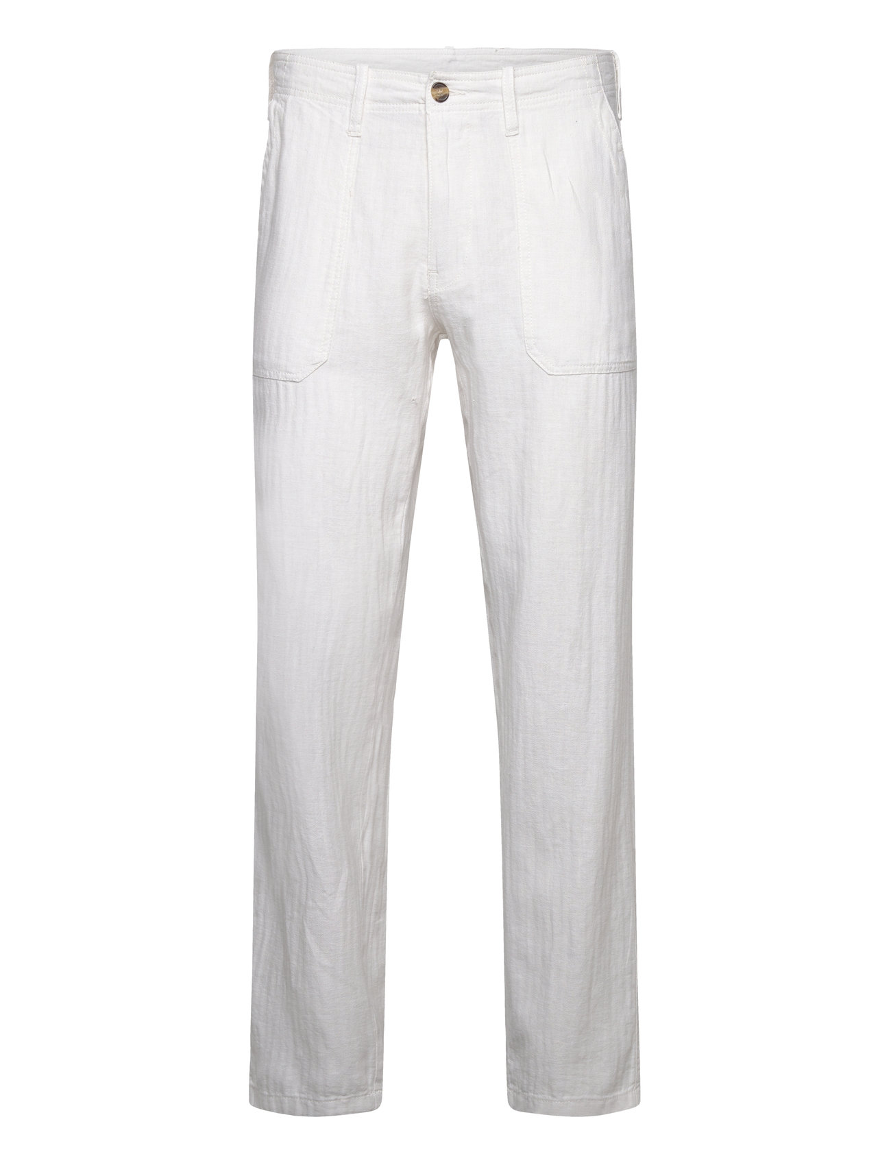 LINDBERGH Linen Blend Herringbone Pantslinen Blend Herringbone Hosen Weiß - L - Herren