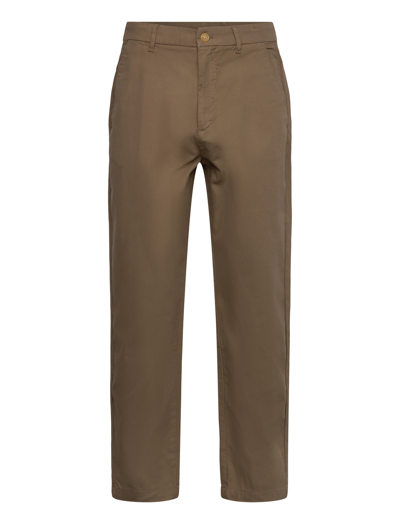 LINDBERGH Wide Fit Twill Hosen Braun - S - Herren