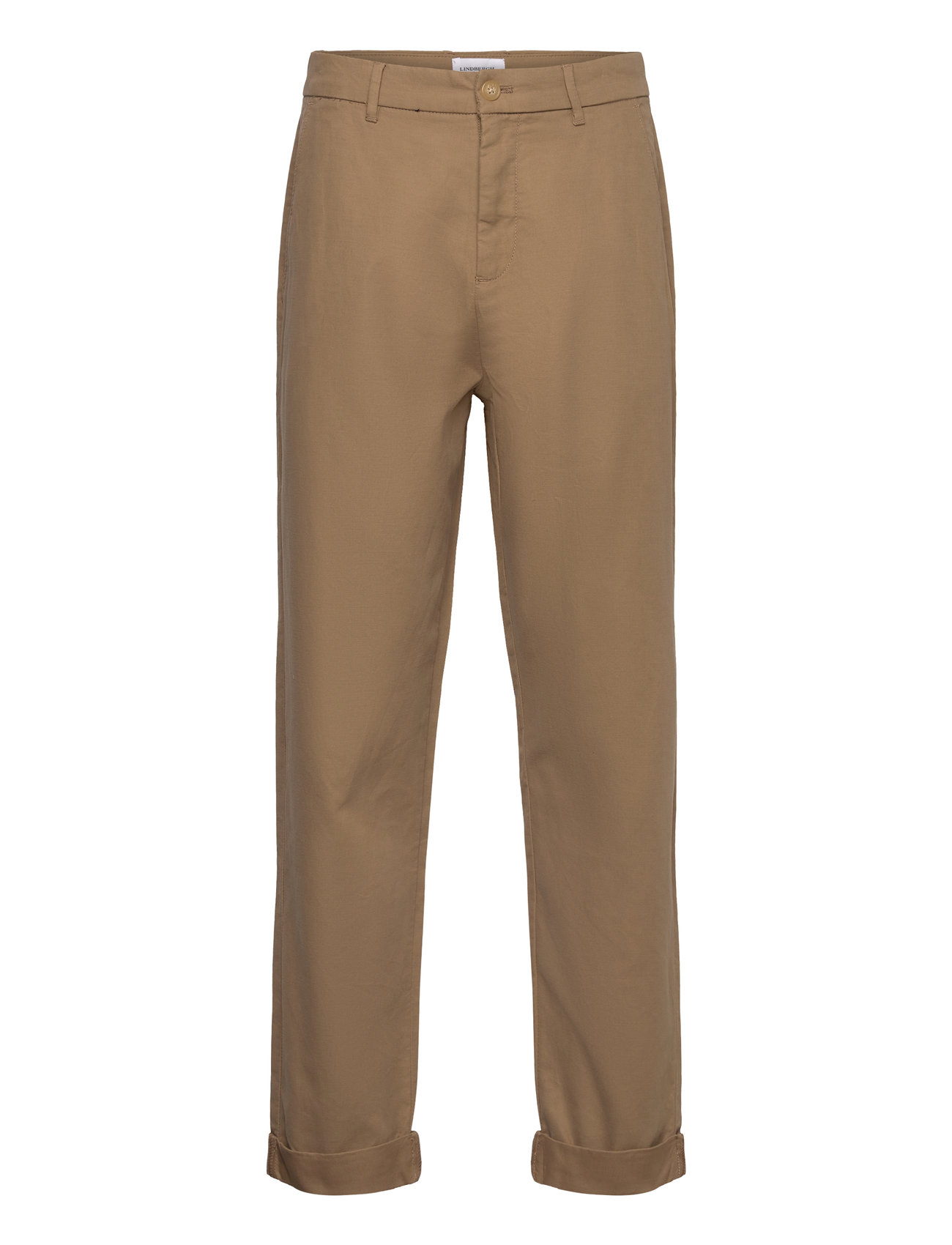 Lindbergh Wide Fit Twill Pants Beige