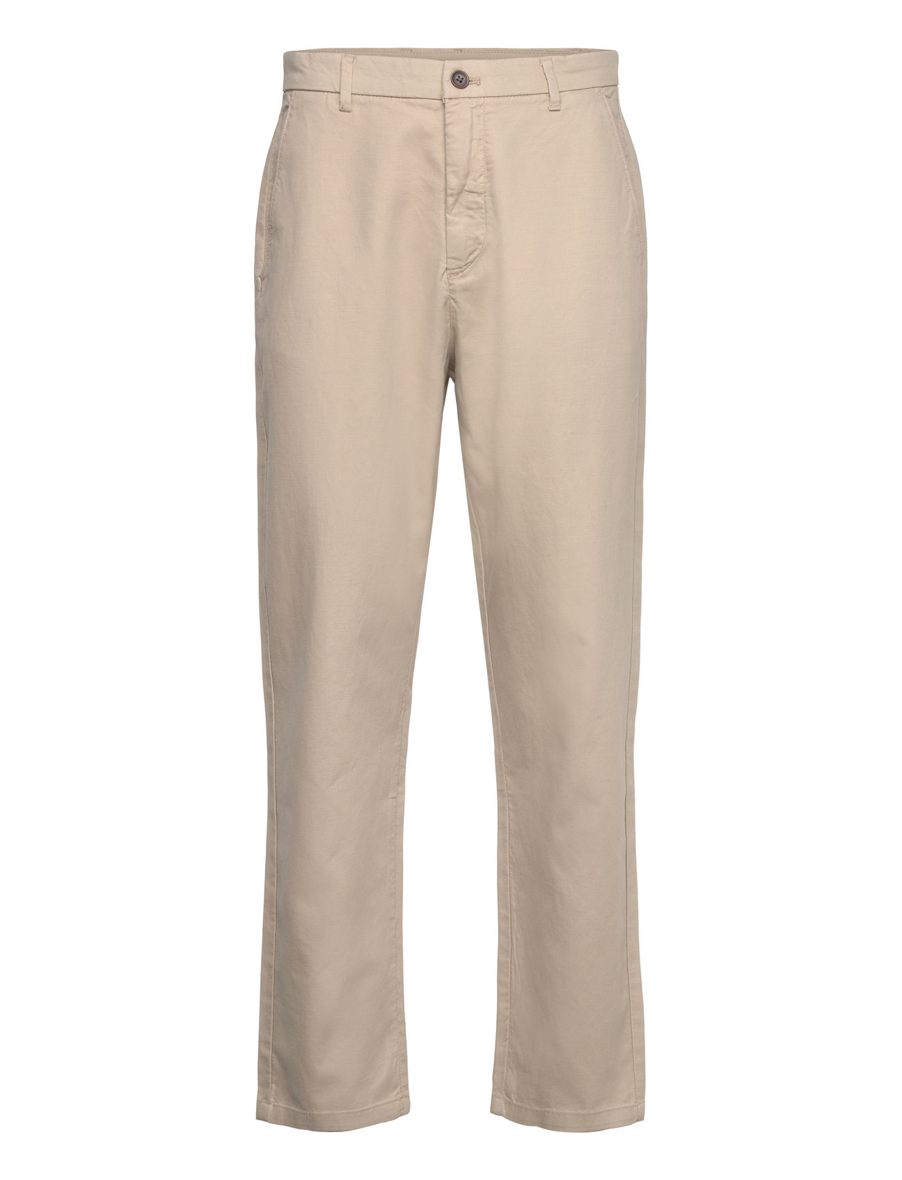 Lindbergh Wide Fit Twill Pants Beige