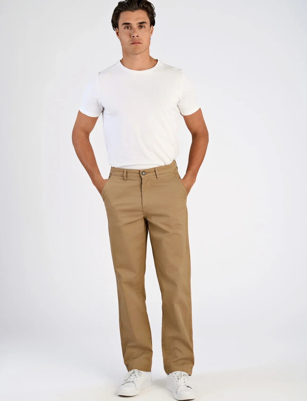 Lindbergh Superflex Chino Pants, 31 x 30, Beige, Bukser > Chinos, Herre