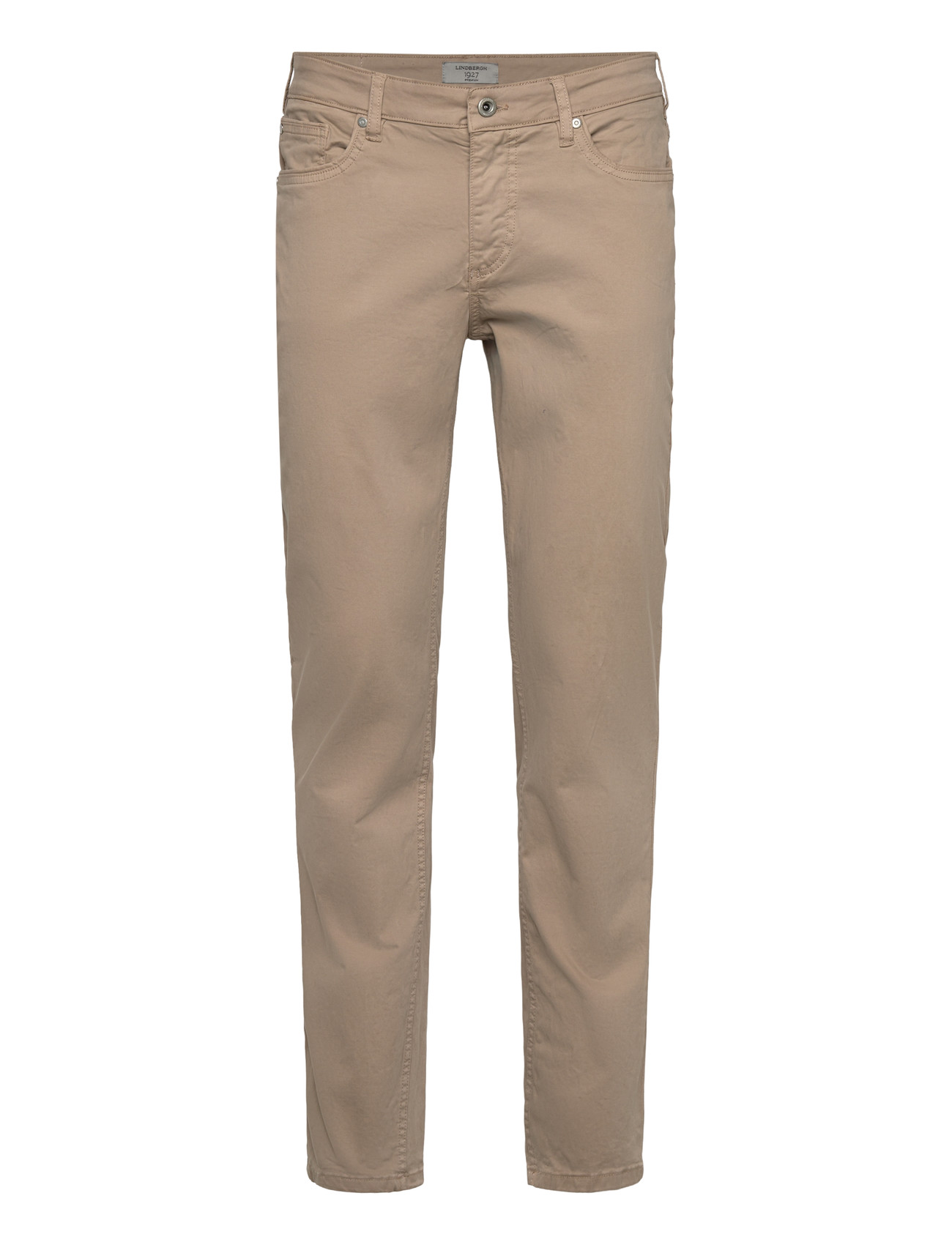 LINDBERGH Cashmere Touch 5 Pocket Hosen Beige - 29x32 - Herren