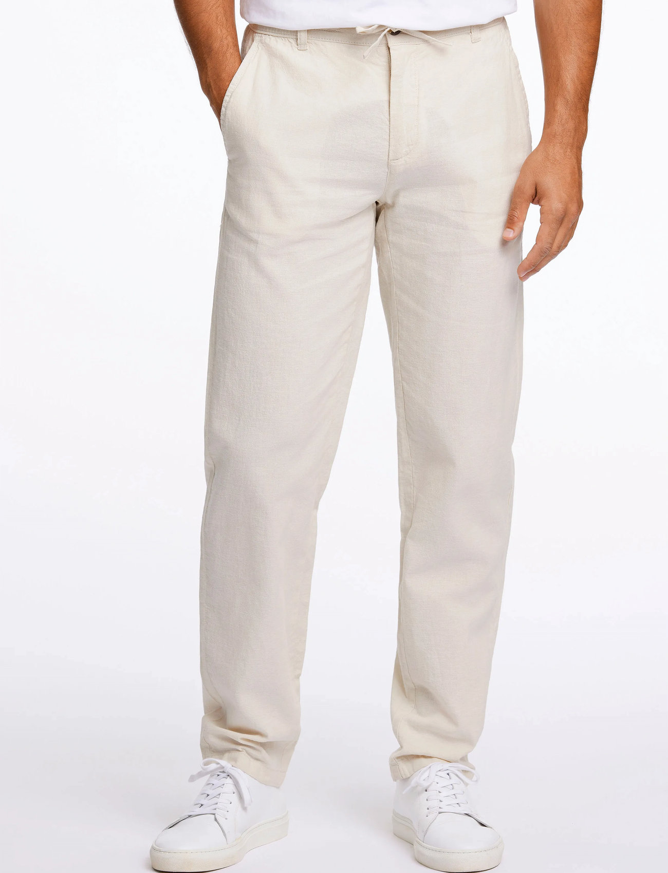 Lindbergh Linen Pants, L, Beige, Bukser > Bukser I Hør, Herre