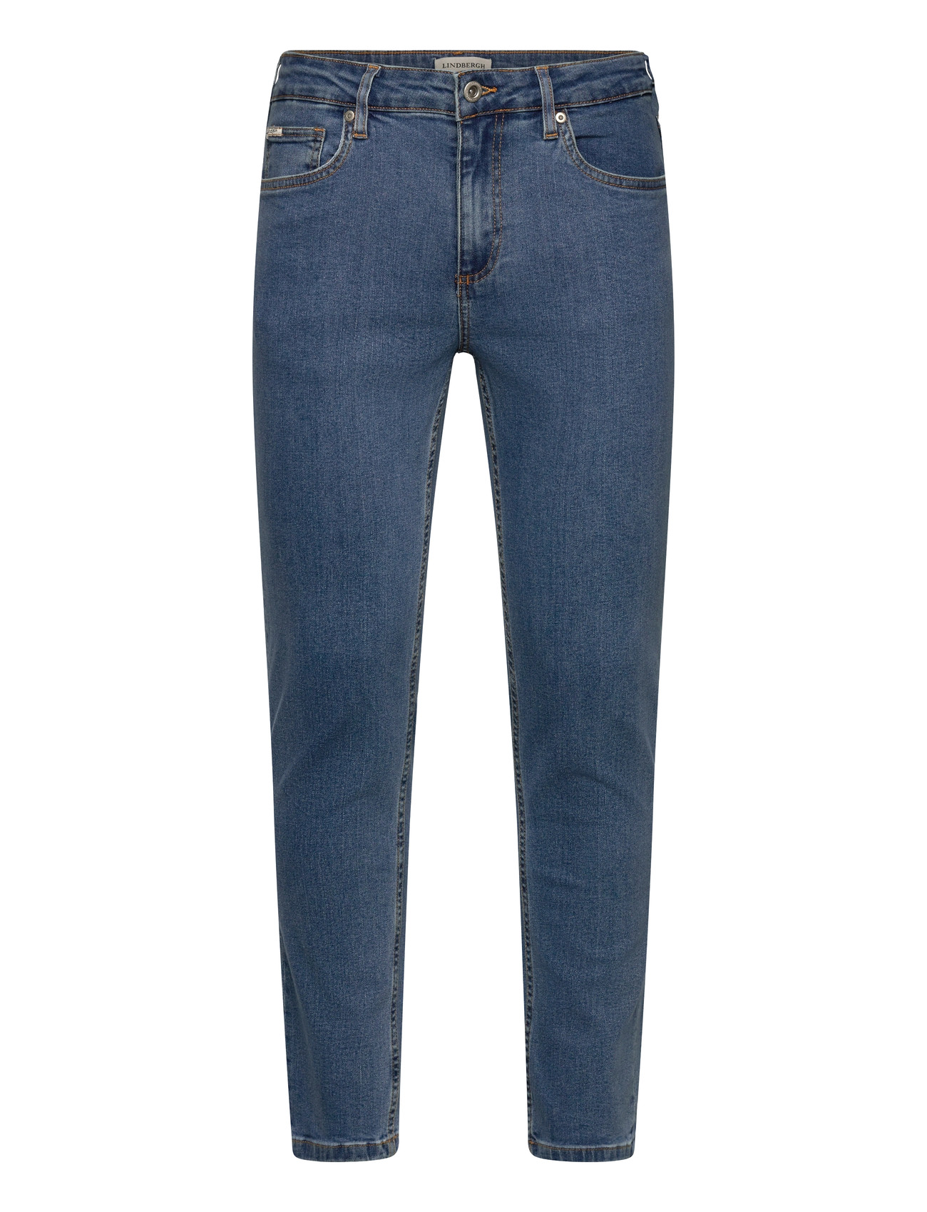 LINDBERGH Tapered Fit Jeans Stone Wash Blau - 33x32 - Herren