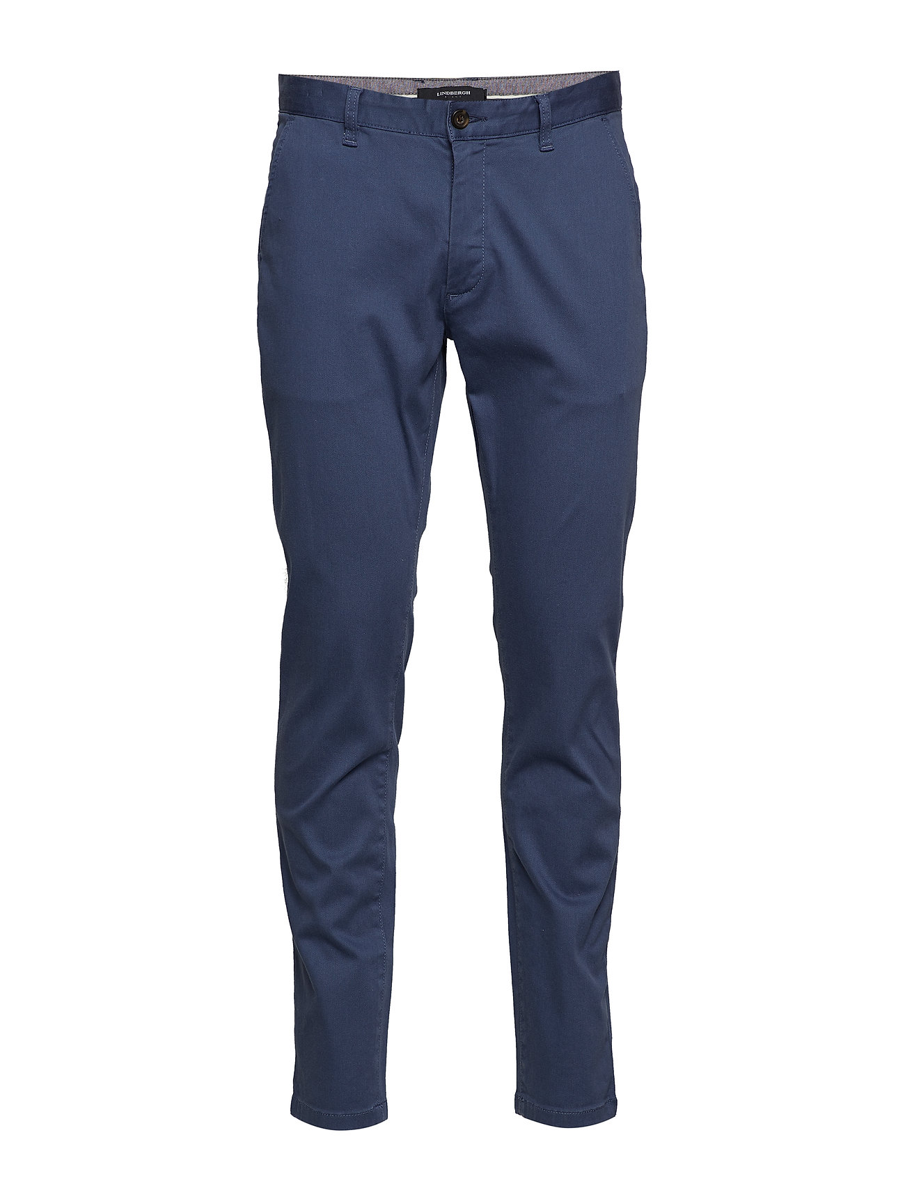 Stretch Cotton Structure Pants Chino Broek Blauw Lindbergh lindbergh kopen in de aanbieding