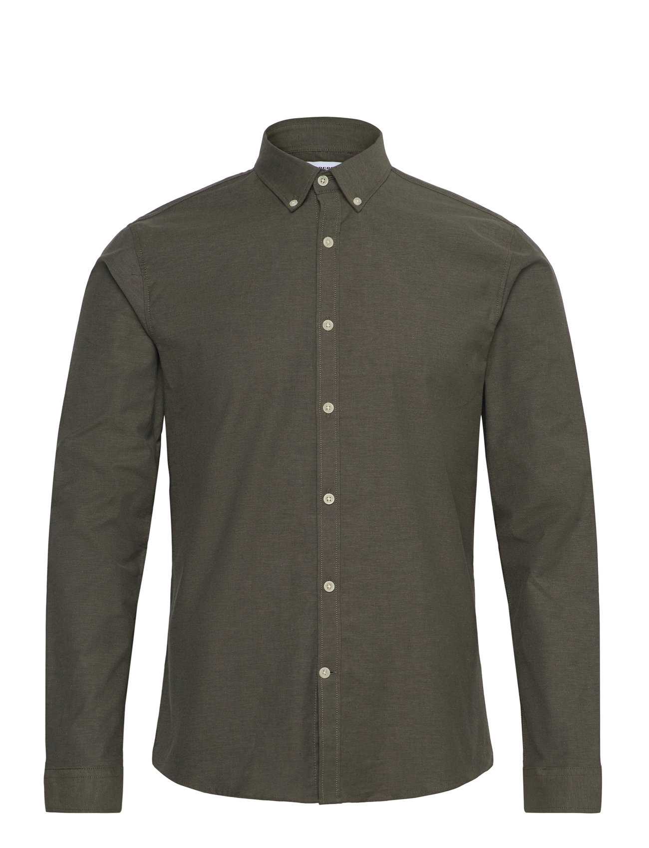 Yarn Dyed Oxford Superflex Shirt L/ Khaki Lindbergh 99800