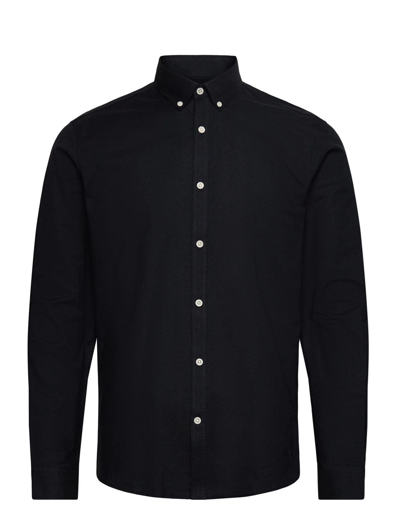 LINDBERGH Yarn Dyed Oxford Superflex Shirt Schwarz - L - Herren