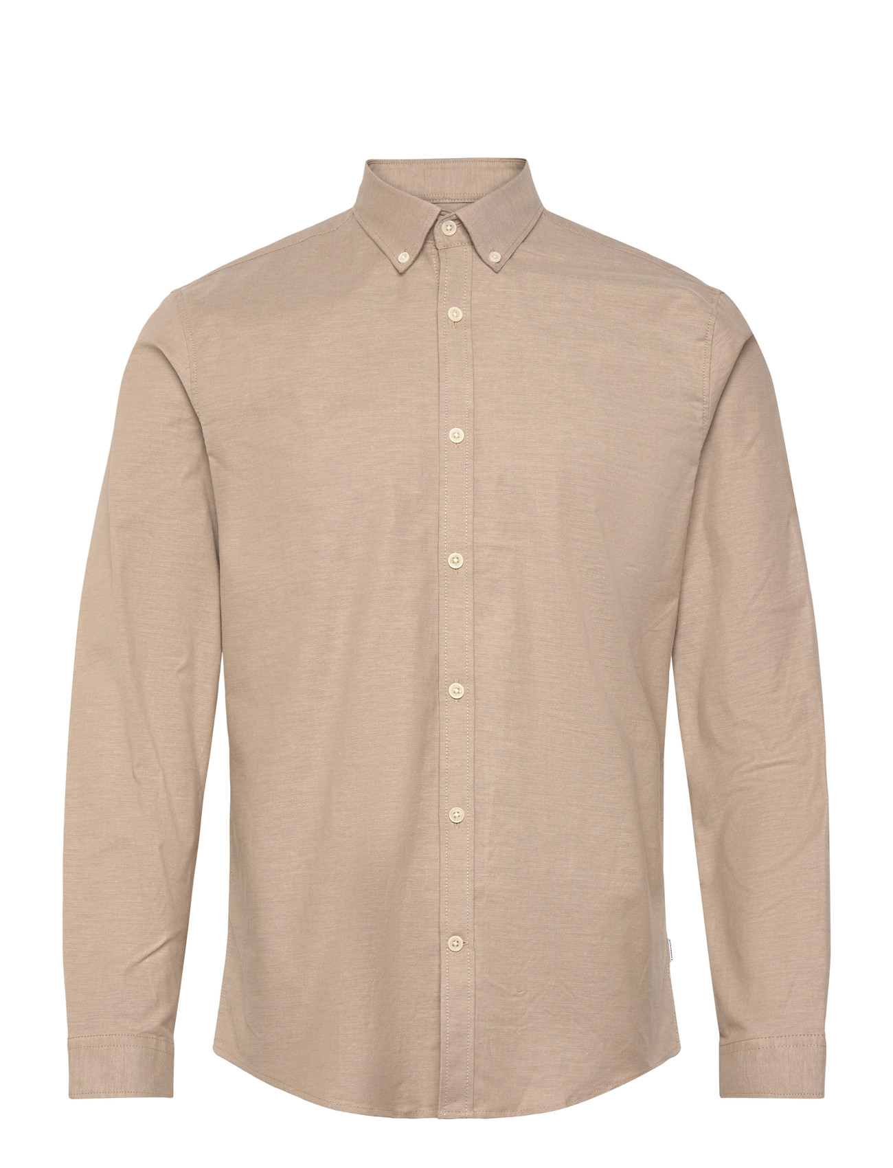 LINDBERGH Yarn Dyed Oxford Superflex Shirt Beige - XL - Herren
