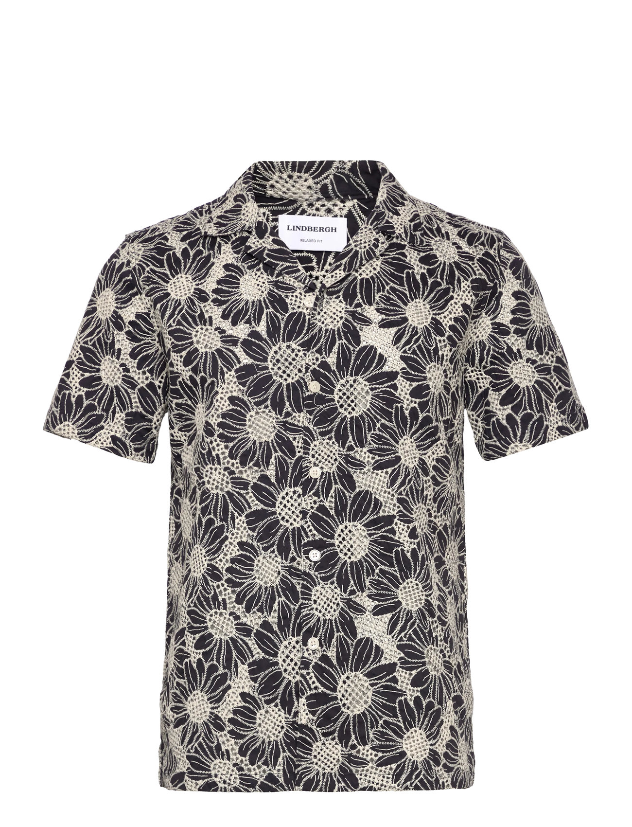 LINDBERGH Sunflower Shirt S/S Grau - M - Herren