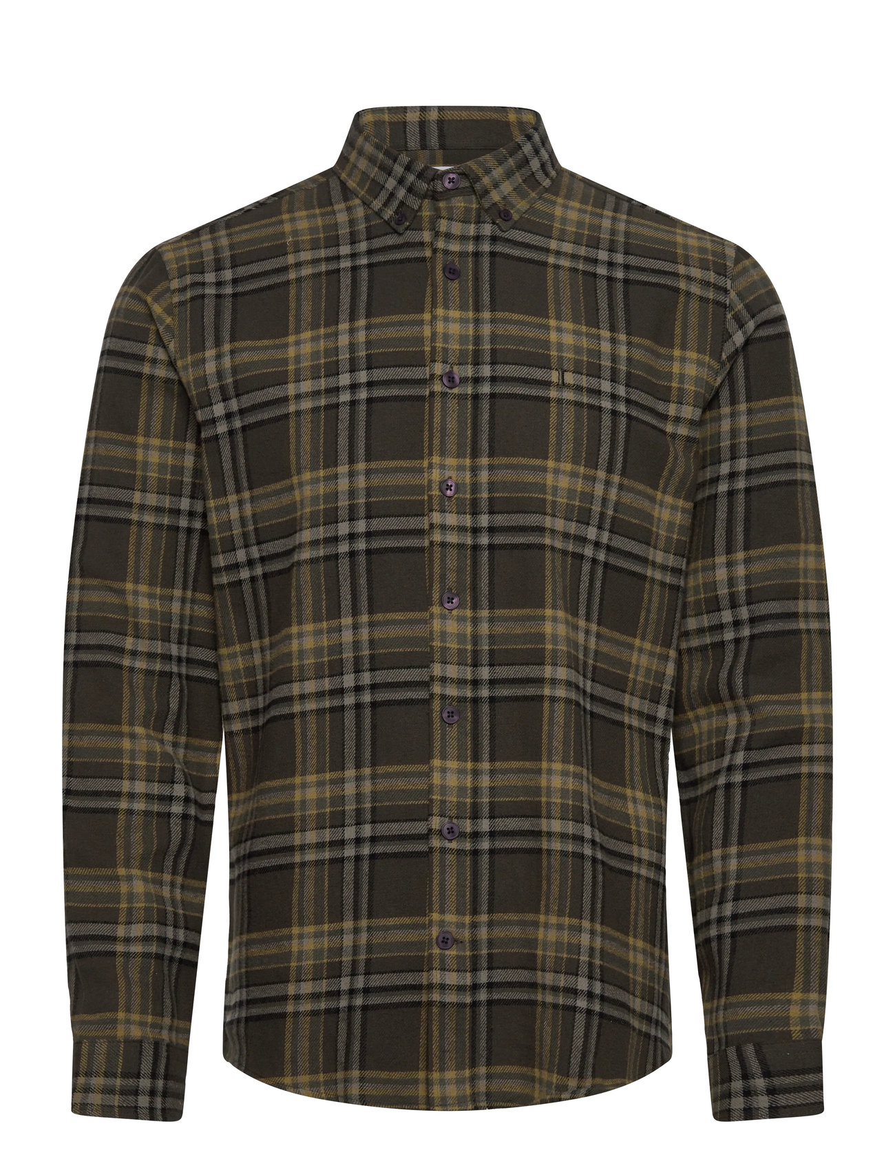 LINDBERGH Multi Colored Checked Brushed Shirtmulti Colored Checked Brushed Shirt L/S Patterned - M - Herren