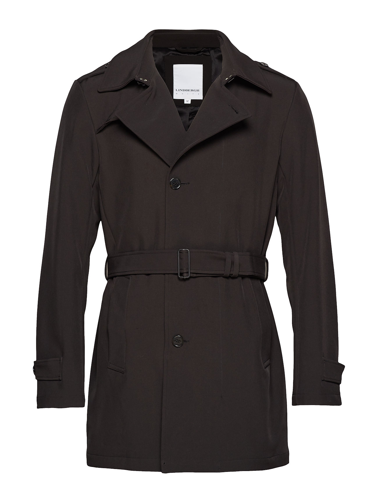 Trench Coat Trenchcoat Lange Jas Zwart Lindbergh lindbergh kopen in de aanbieding