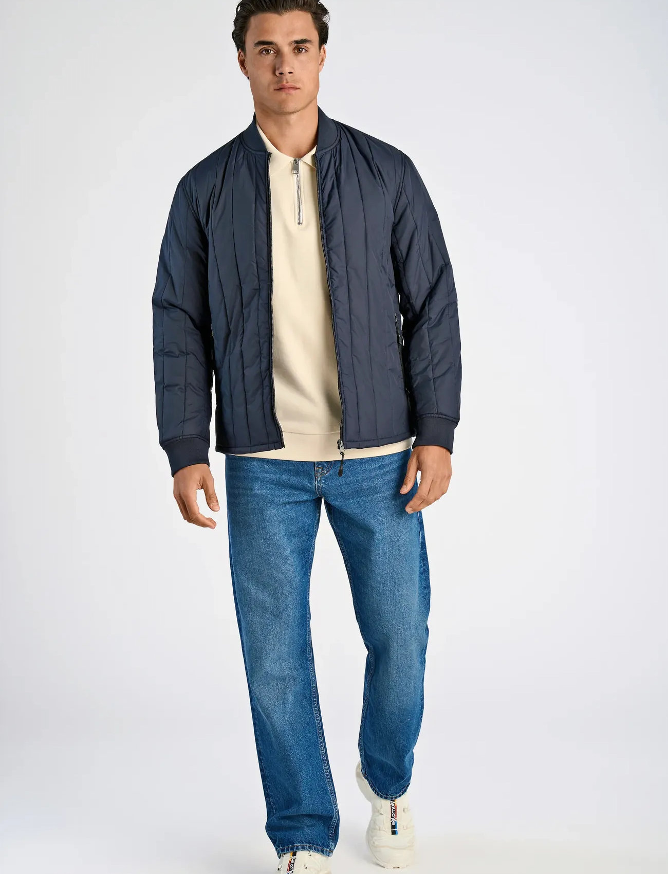 Lindbergh Quilted Jacket, XXL, Navy, Jakker > Quiltede Jakker, Herre