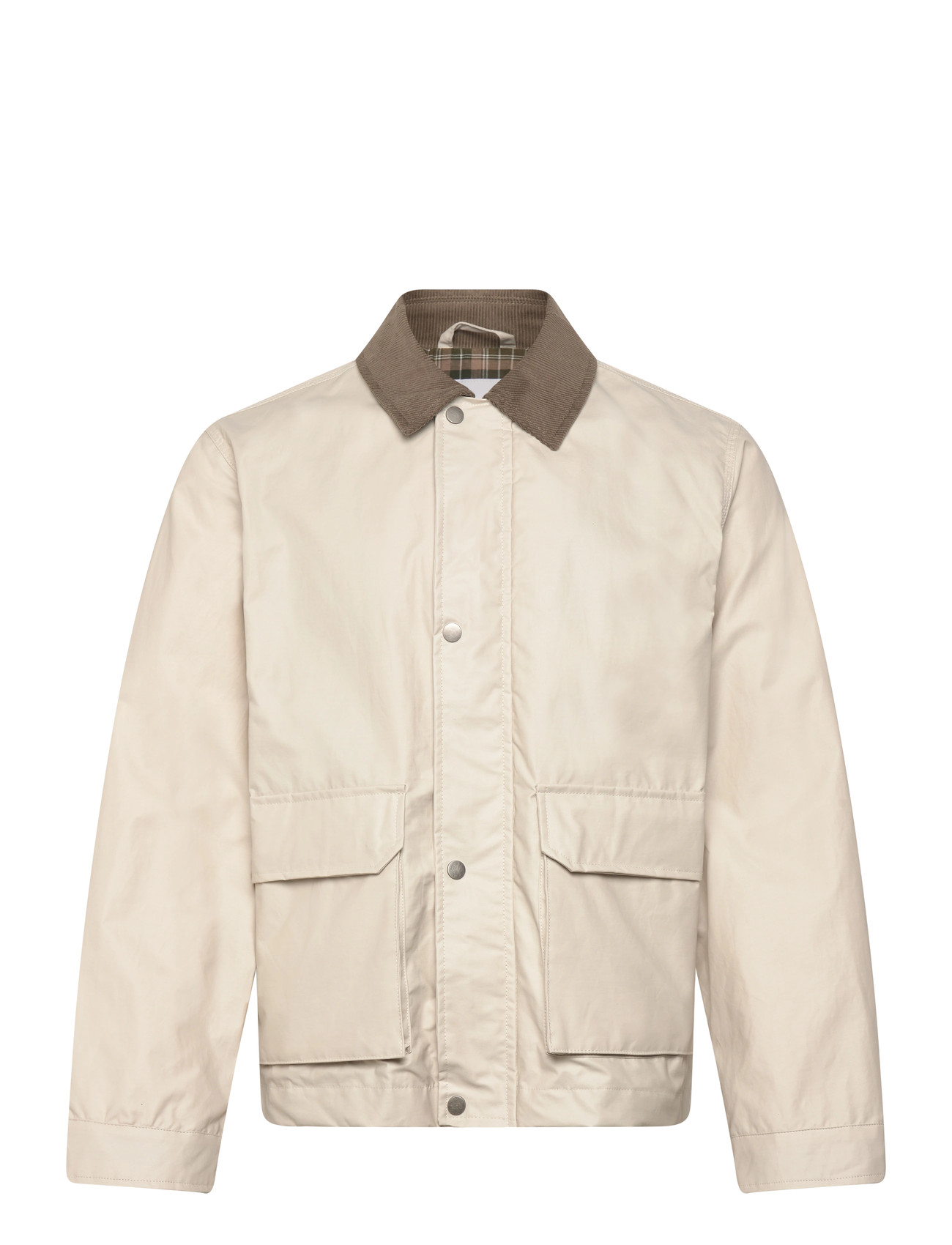 LINDBERGH Field Jacke With Kordsamt Collar Cream - M - Herren