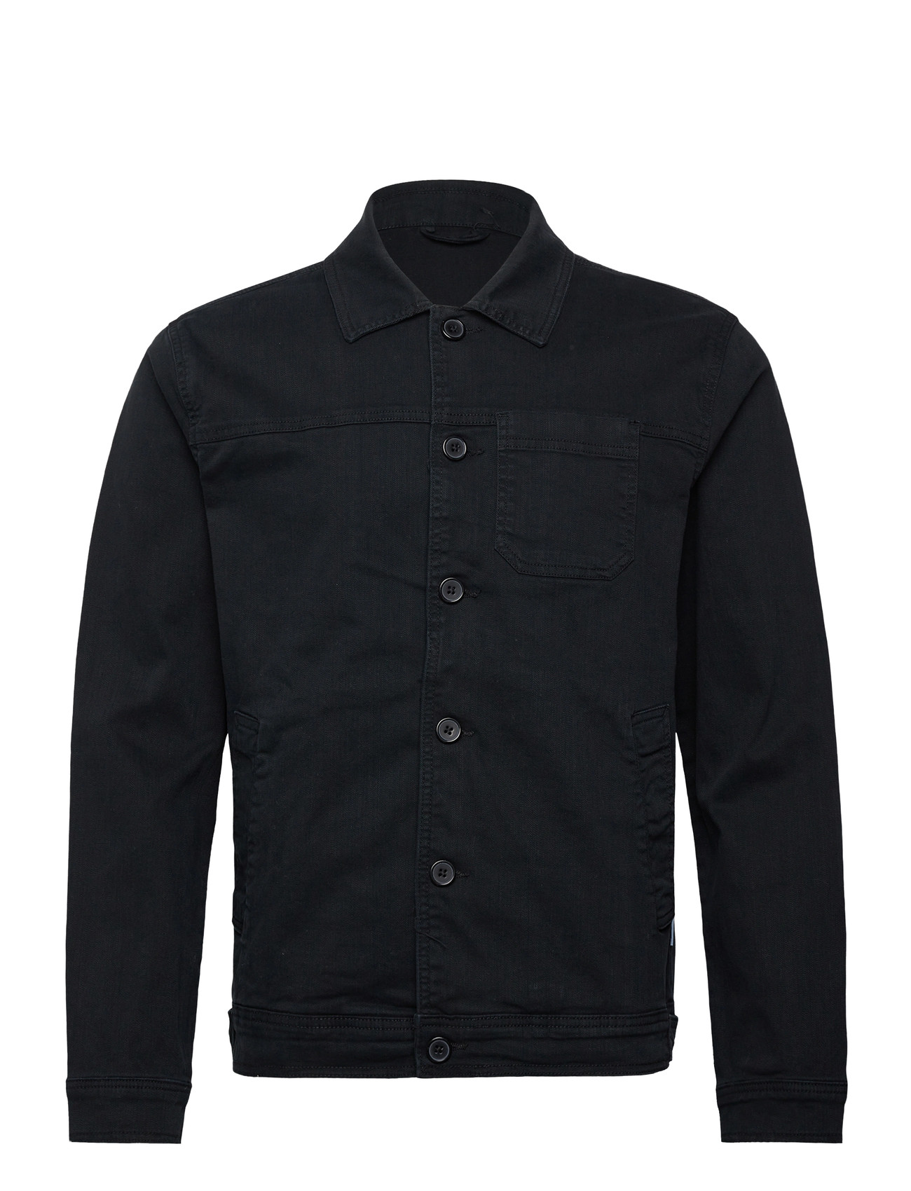 LINDBERGH Cropped Length Overshirt Schwarz - L - Herren