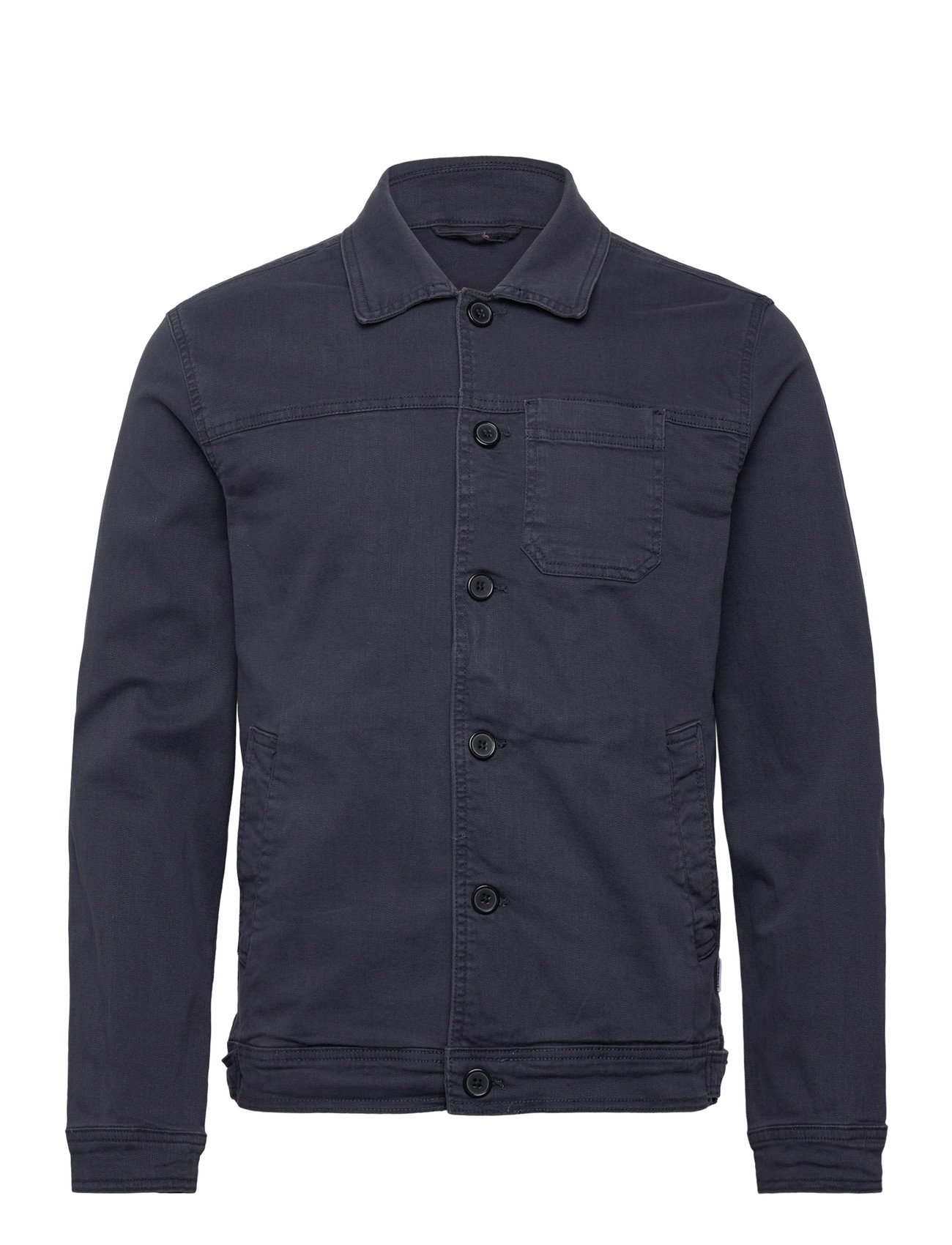 LINDBERGH Cropped Length Overshirt Navy - M - Herren