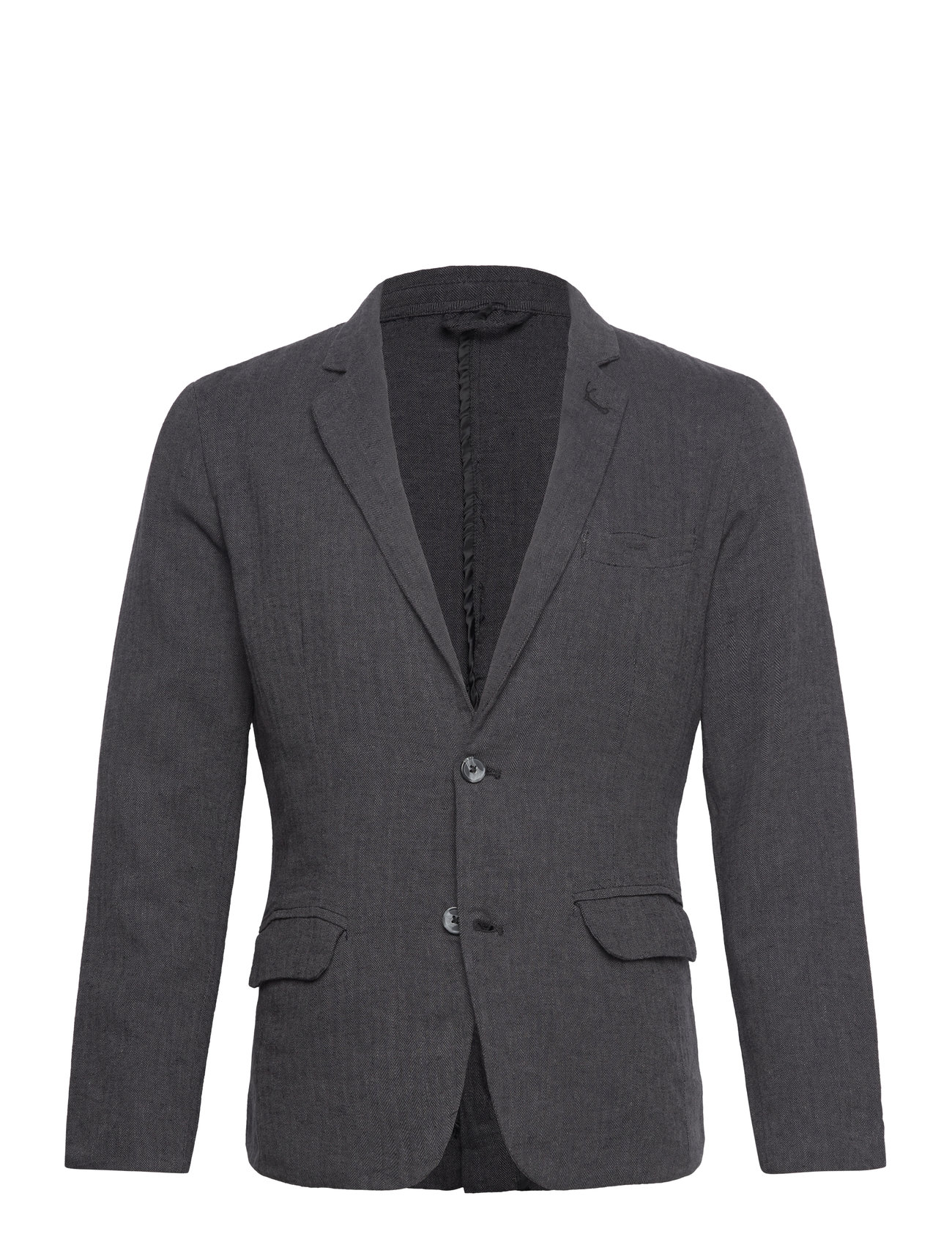 Lindbergh Cotton Linen Blazer, XXL, Grey, Blazere > Enkeltradede Blazere, Herre