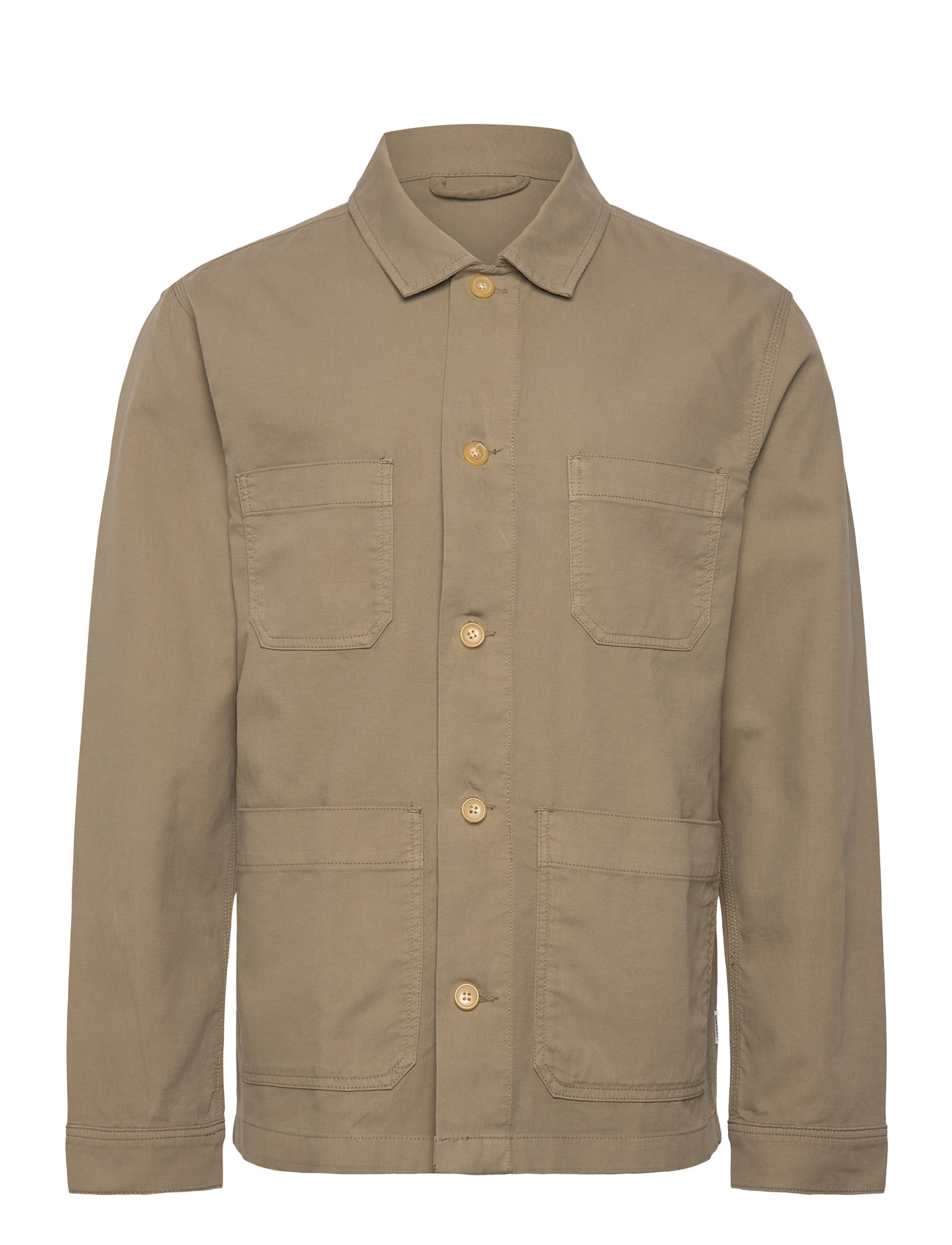 LINDBERGH Bestickt Overshirt Khaki - M - Herren