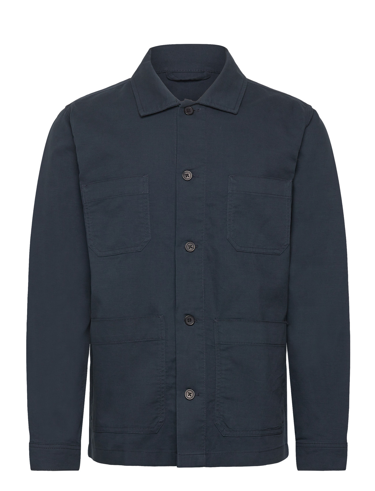LINDBERGH Bestickt Overshirt Navy - M - Herren