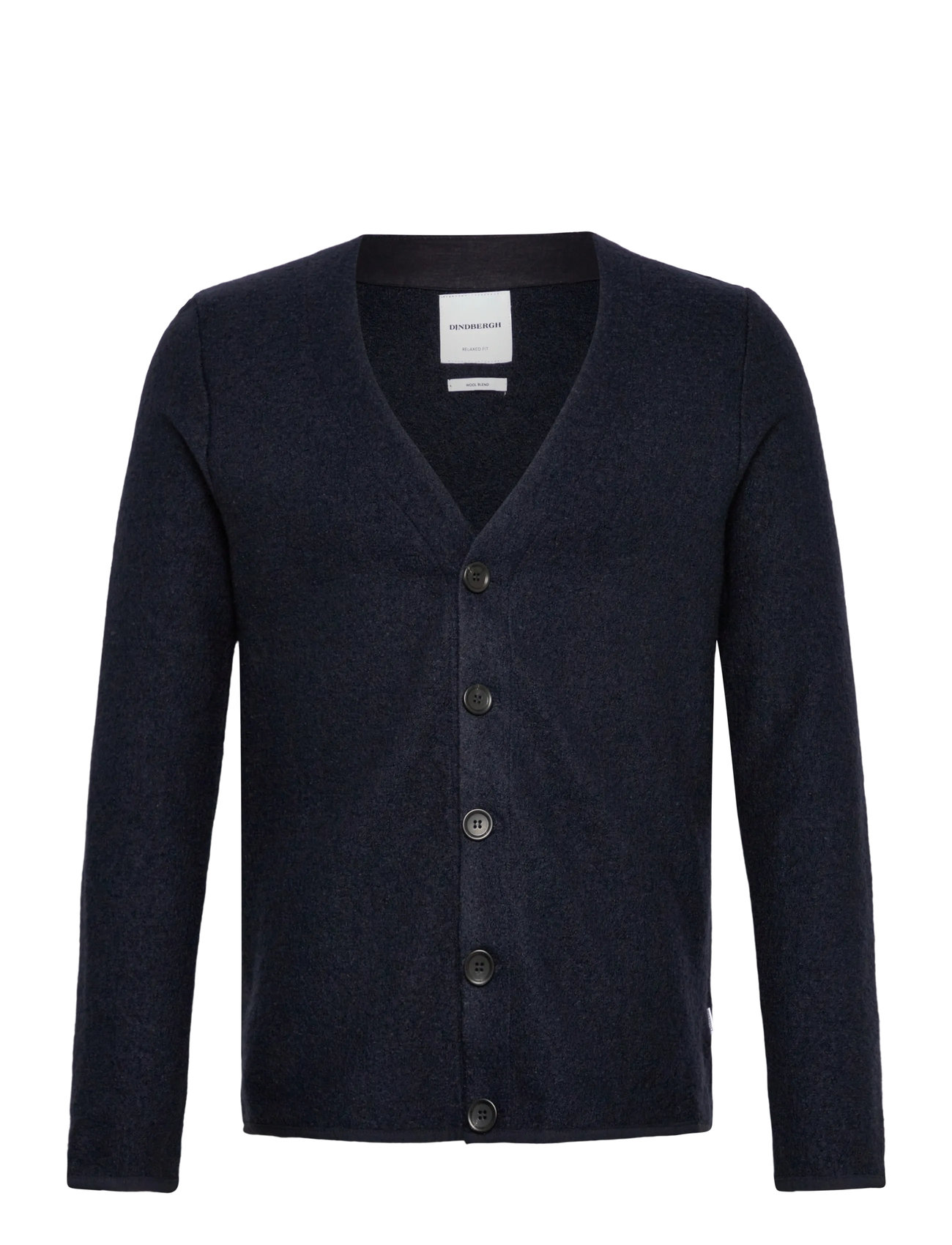 Lindbergh Wool Blend Cardigan, L, Navy, Strik > Cardigans, Herre