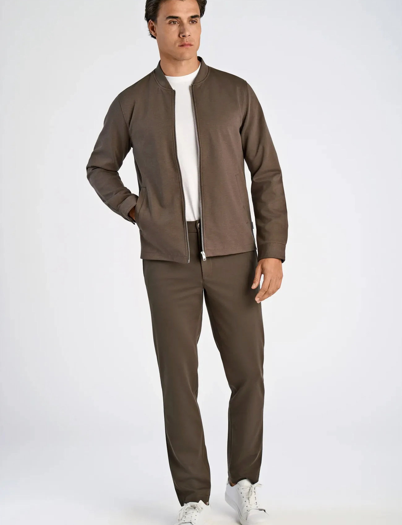 Lindbergh Superflex Overshirt, XL, Brown, Overdele > Overtrøjer, Herre