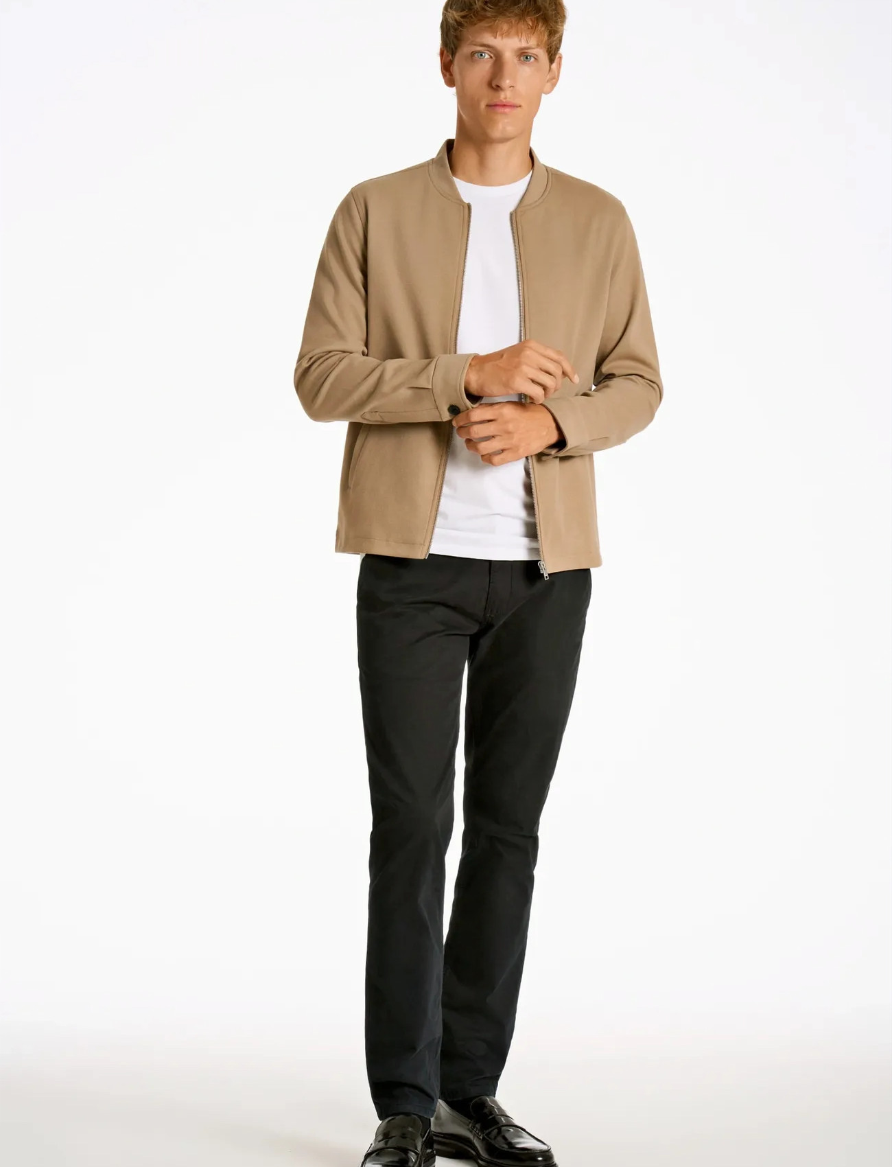 Lindbergh Superflex Overshirt, S, Beige, Overdele > Overtrøjer, Herre