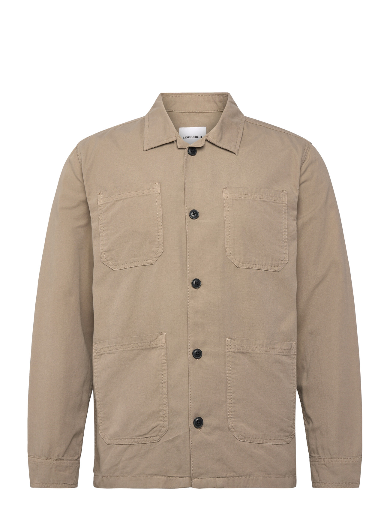 LINDBERGH Canvas Overshirt Beige - S - Herren