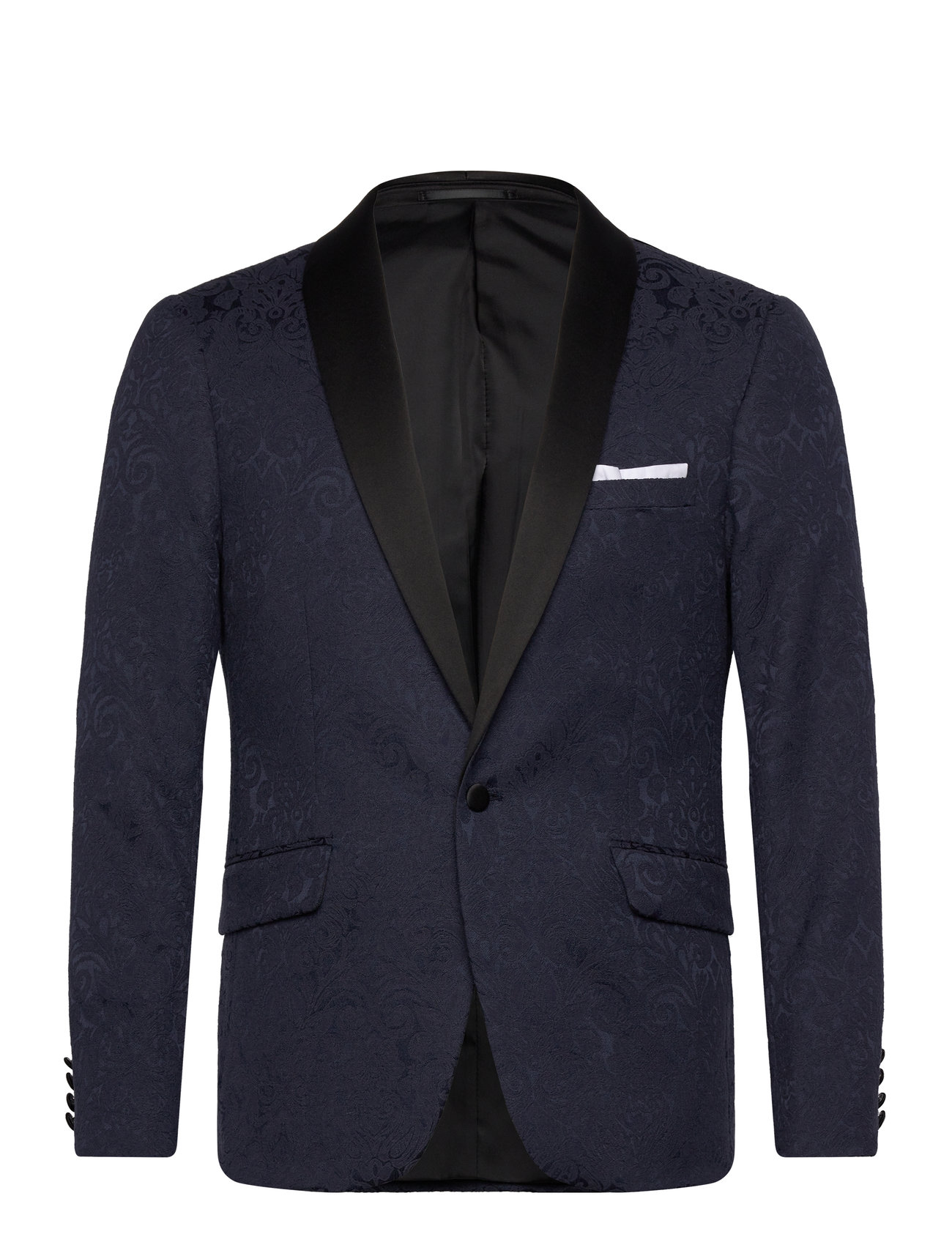 Jaquard Smoking Blazer Navy Lindbergh