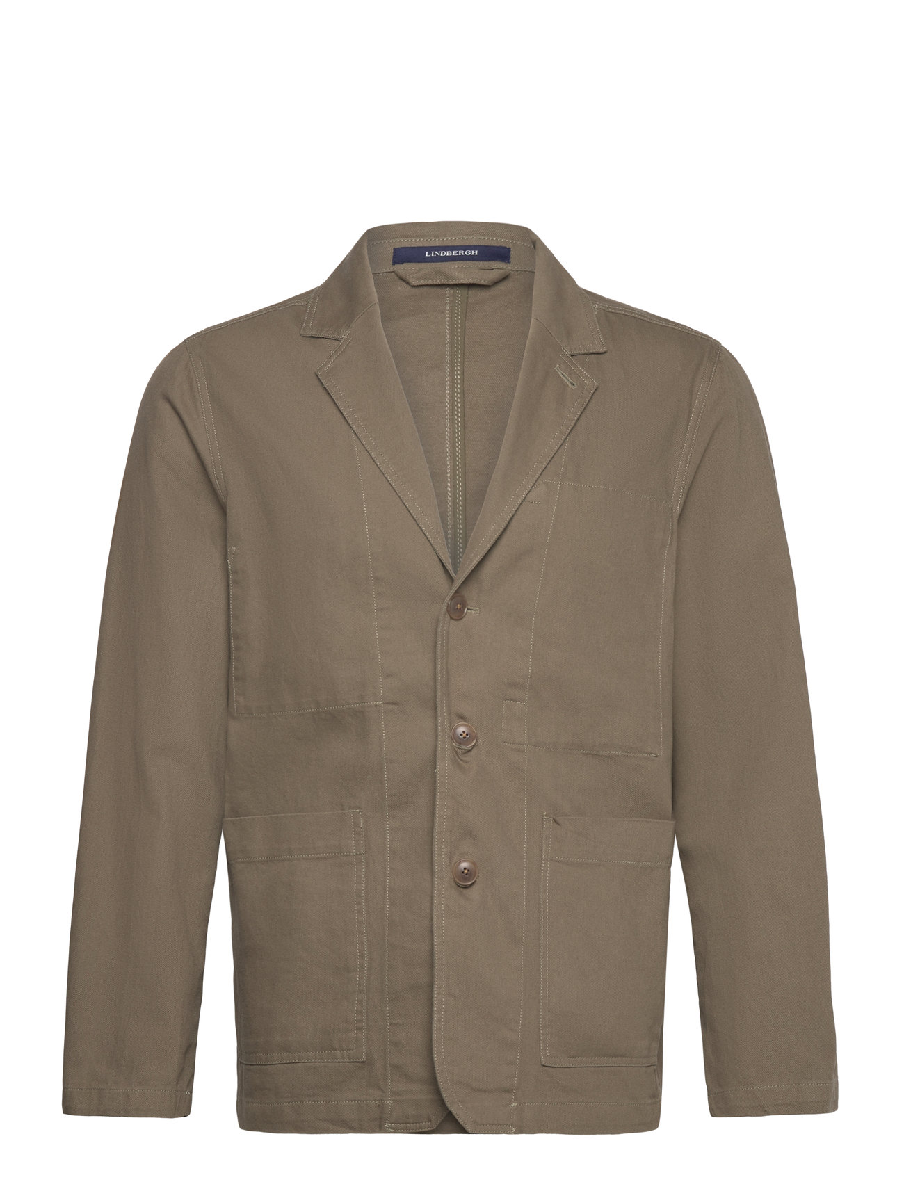 Lindbergh Linen Blend Casual Blazer Brun