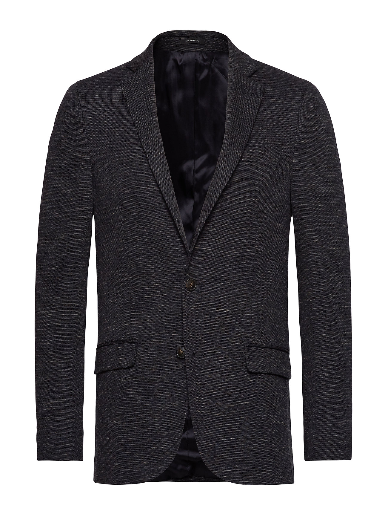 Lindbergh Slub Structure Jersey Blazer Kavaj Blå [Color: DK BLUE ][Sex: Men ][Sizes: 44,46,48,50,52 ]