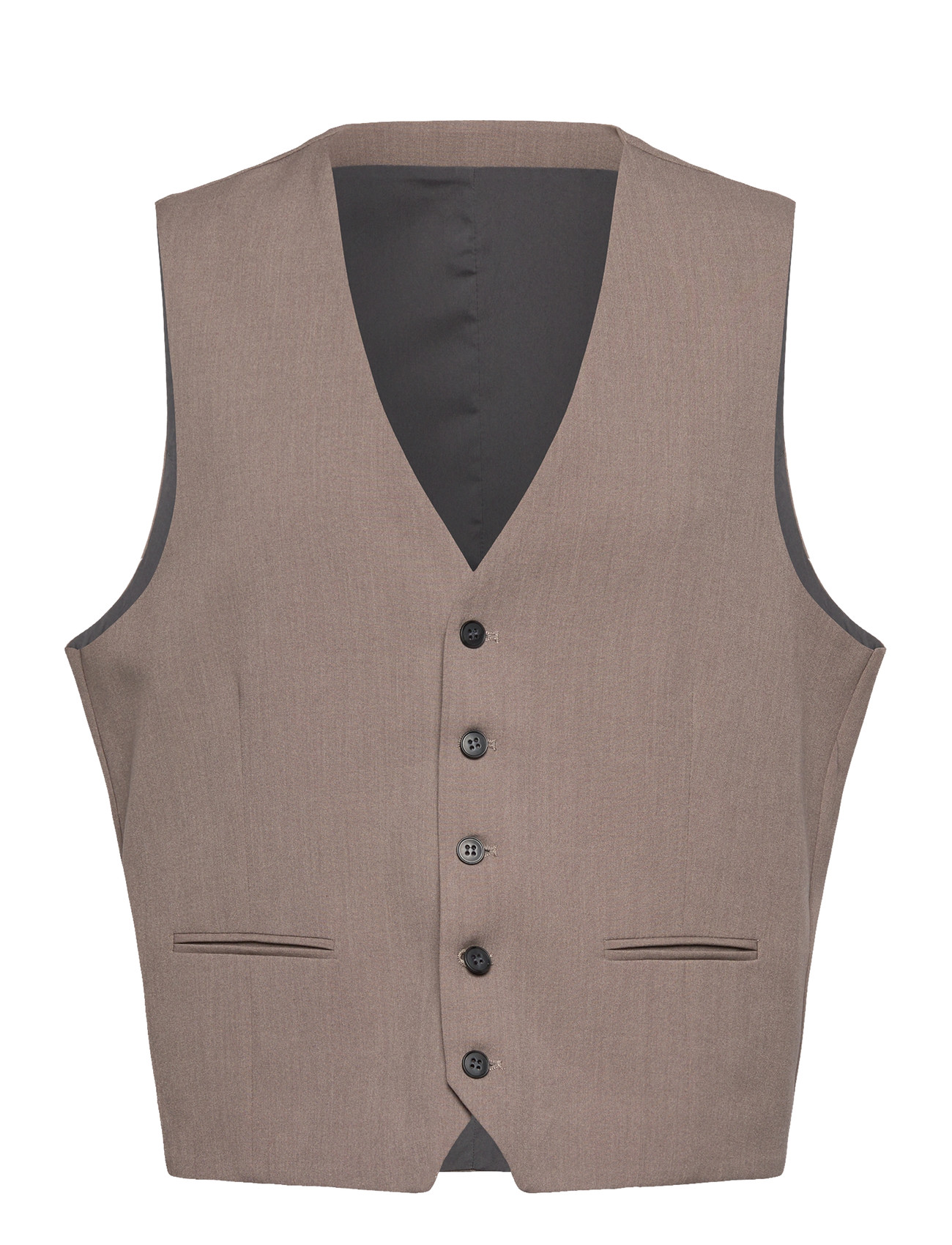 Lindbergh Superflex Relaxed Waistcoat, M, Beige, Suits & Blazere > Waistcoats, Herre