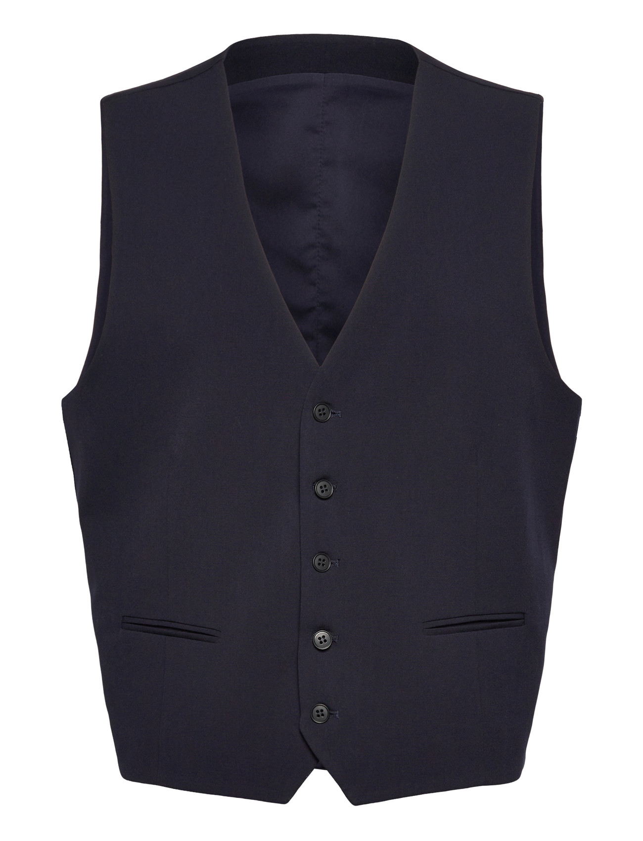 Lindbergh Superflex Relaxed Waistcoat, XL, Navy, Suits & Blazere > Waistcoats, Herre