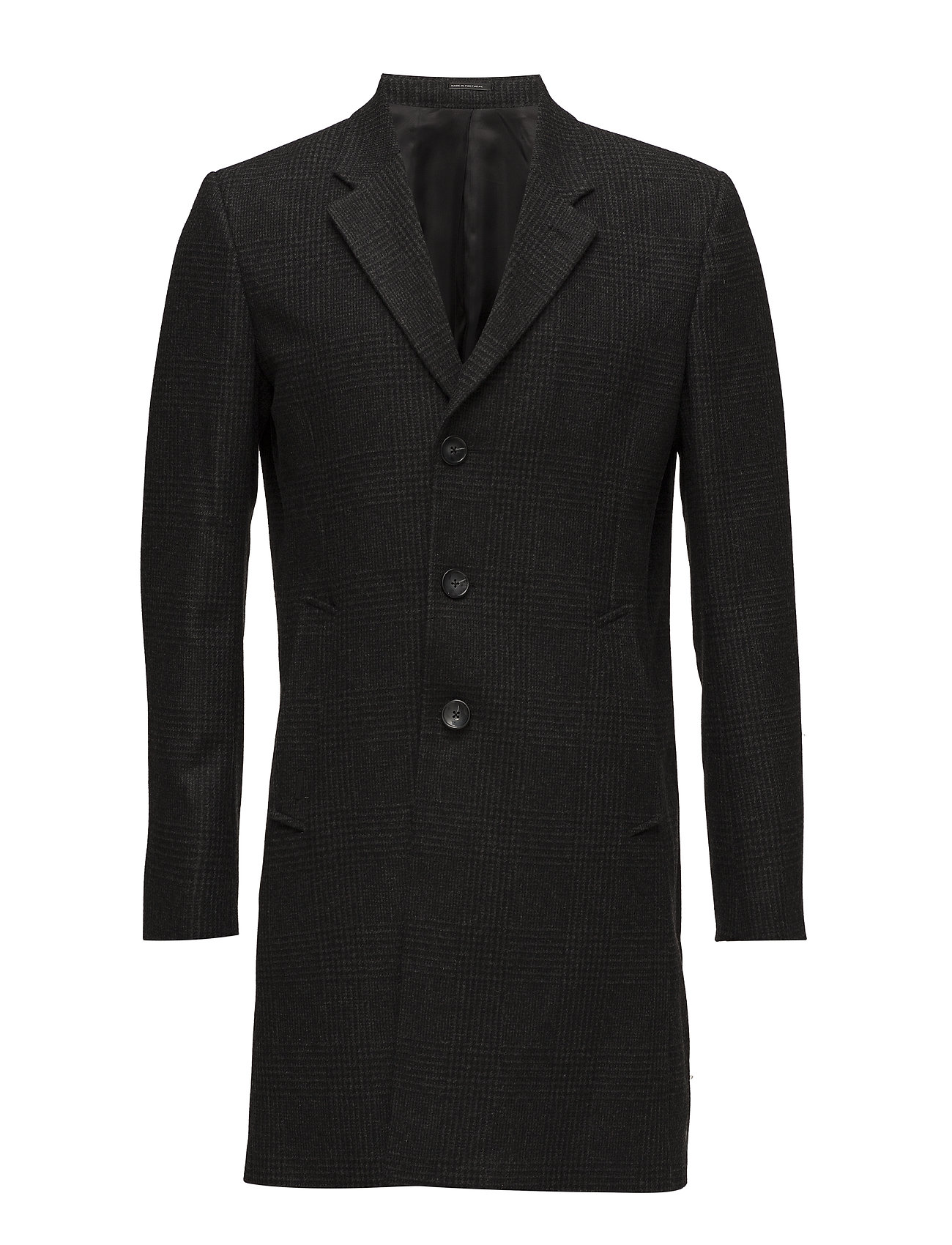 Prince Of Wales Wool Coat Wollen Jas Lange Zwart Lindbergh lindbergh kopen in de aanbieding Prince Of Wales Wool Coat Wollen Jas Lange Zwart Lindbergh lindbergh kopen in de aanbieding