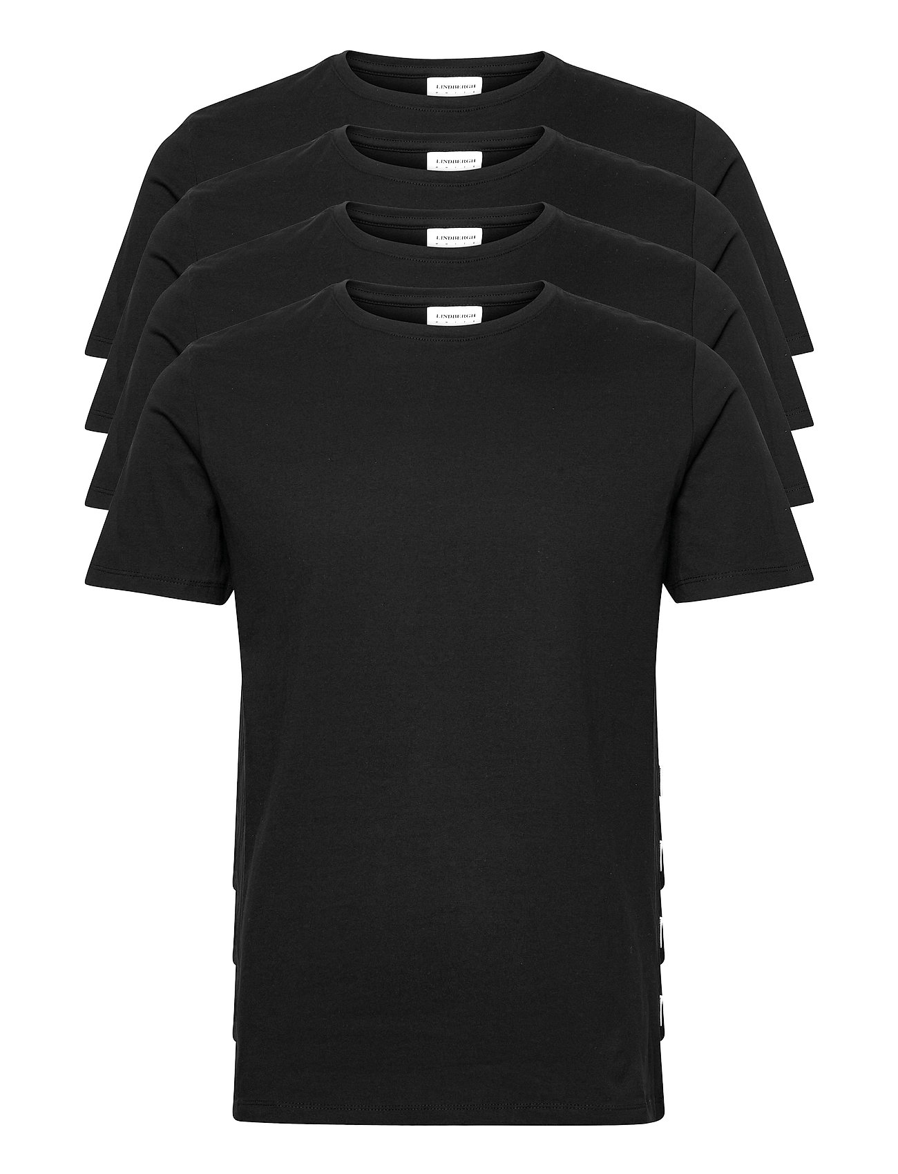 LINDBERGH 4Pk Basic Tee S/S Schwarz - L - Herren