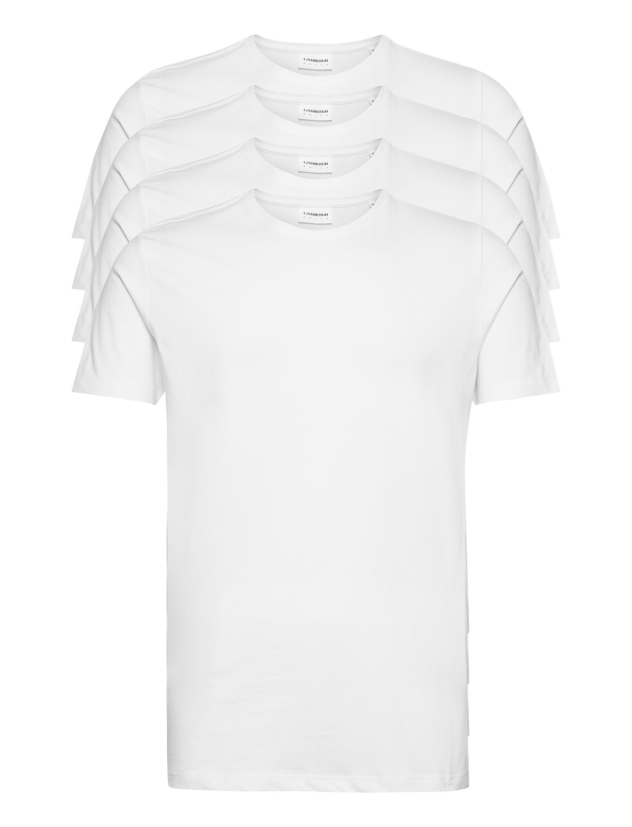 LINDBERGH 4Pk Basic Tee S/S Weiß - XL - Herren
