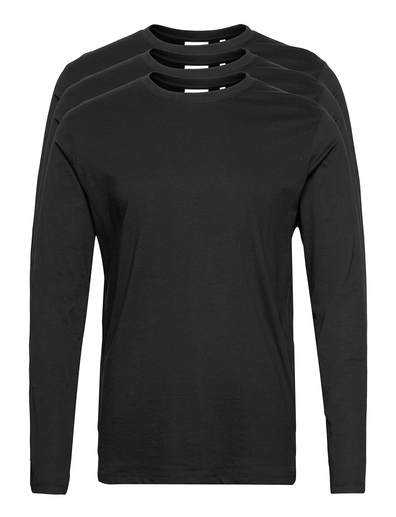 LINDBERGH 3Pk Basic Tee L/S Schwarz - M - Herren