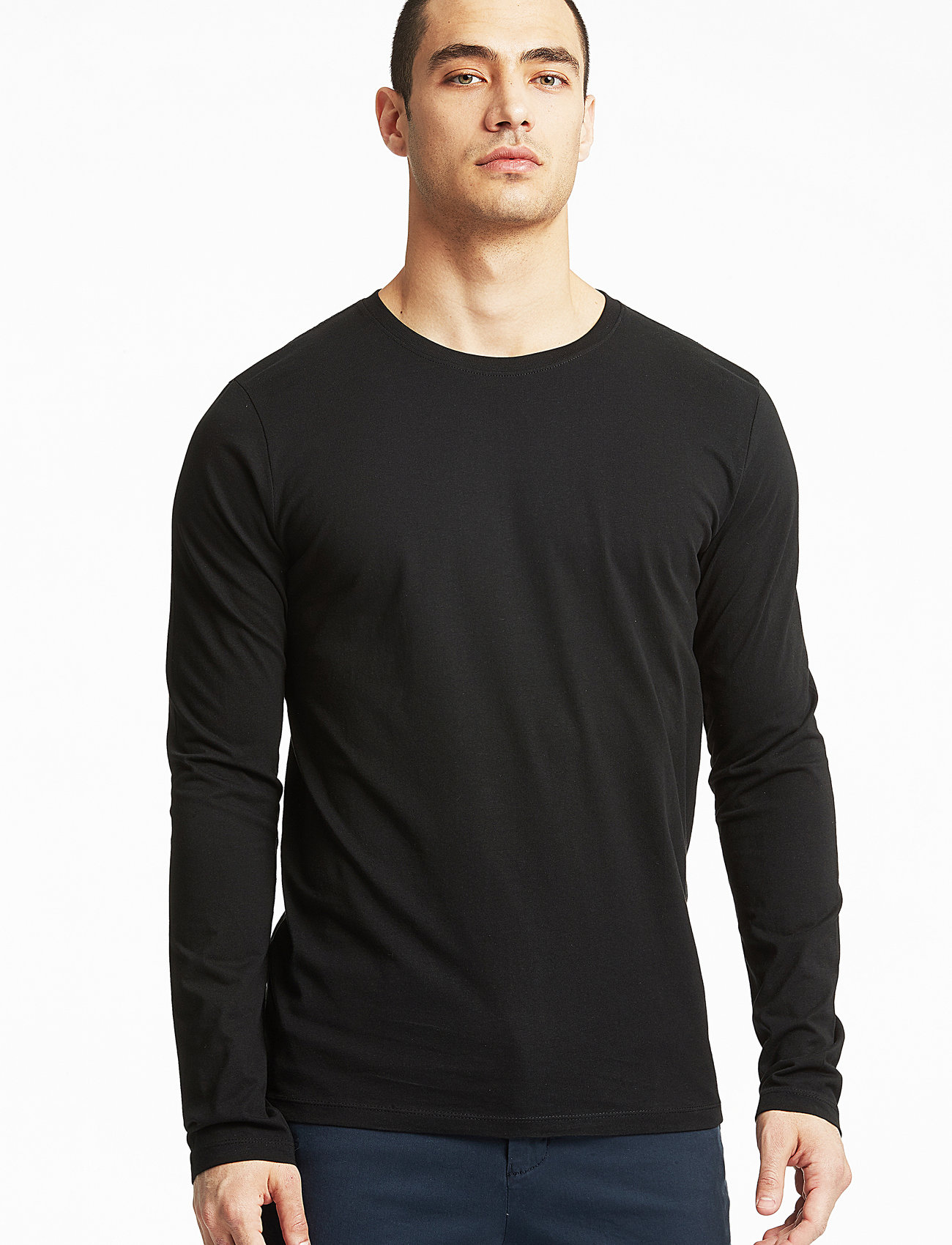 Lindbergh 3Pk Basic Tee L/S, XXL, Black, T-Shirts > Langærmede, Herre