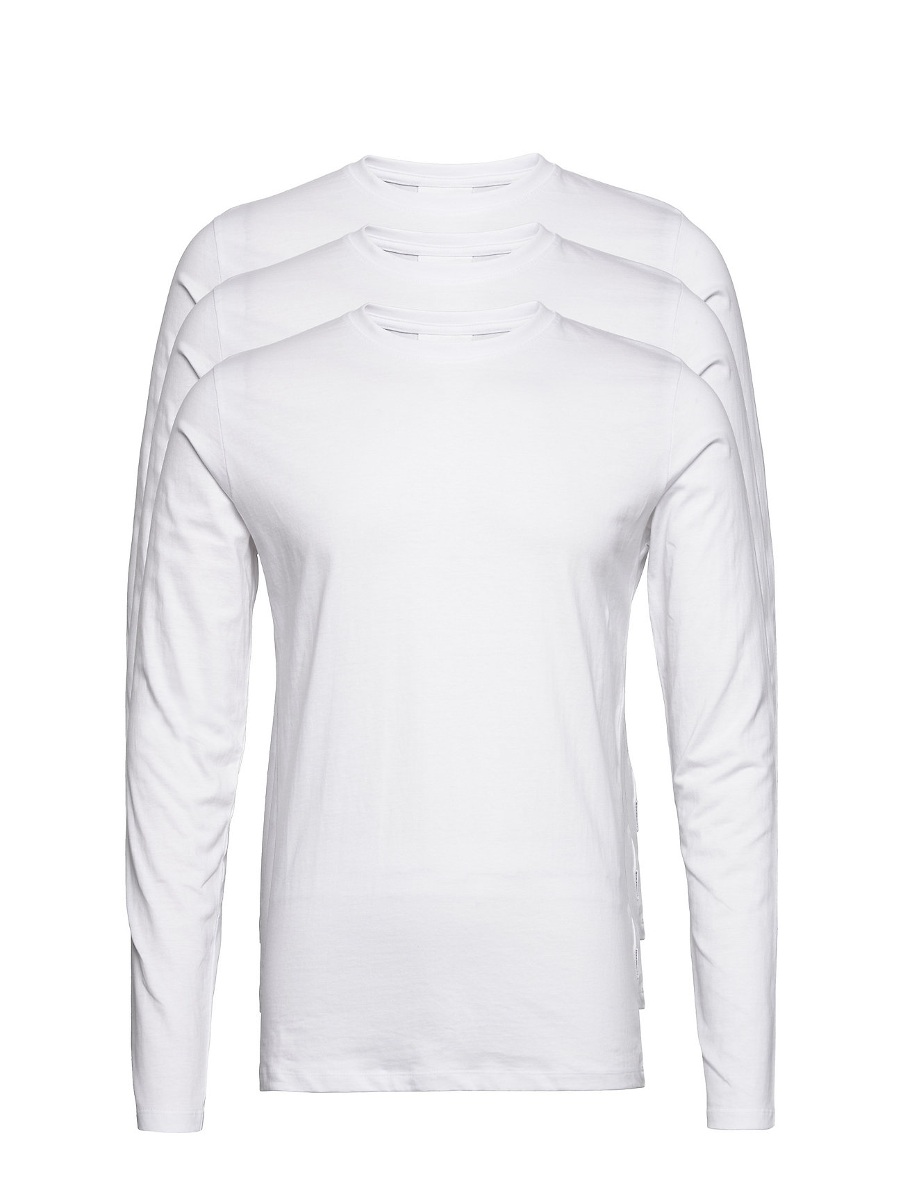 LINDBERGH 3Pk Basic Tee L/S Weiß - L - Herren