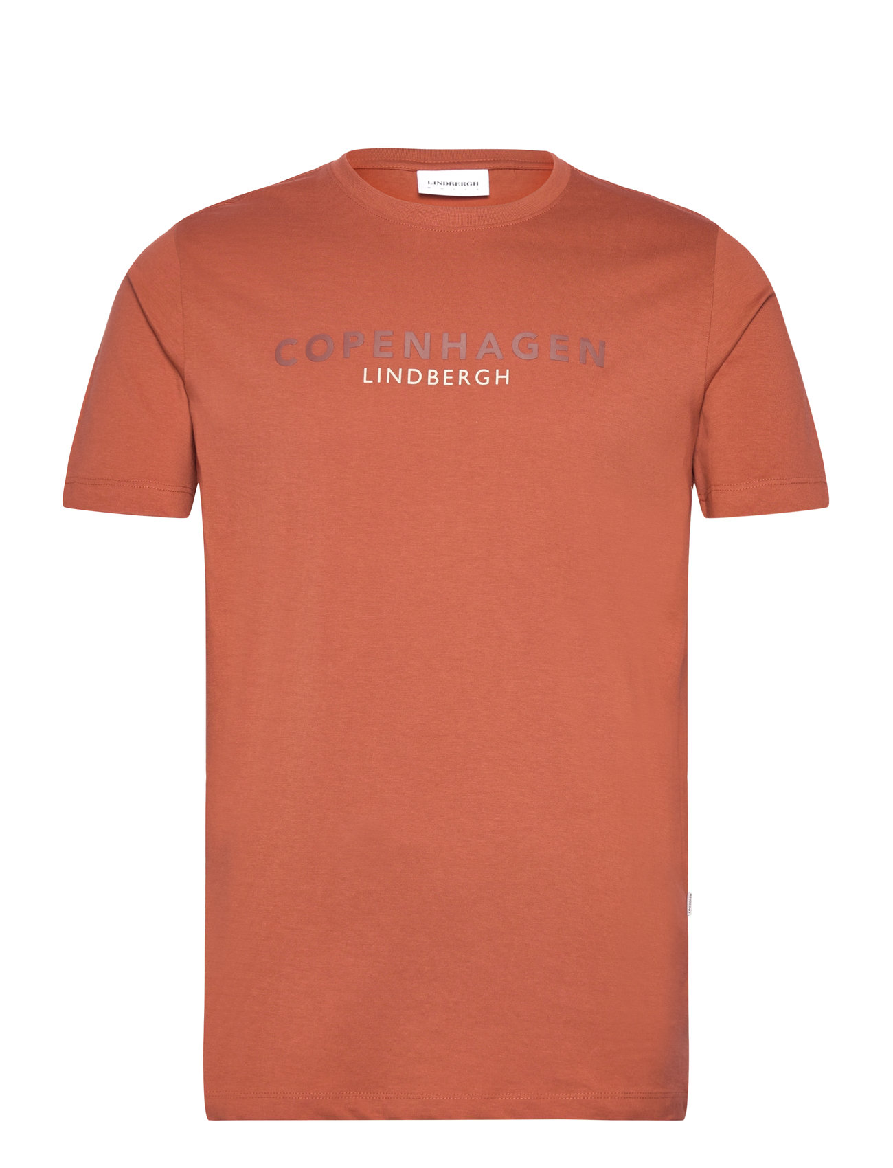 Copenhagen Print Tee S/S Tops T-Kortærmet Skjorte Orange Lindbergh