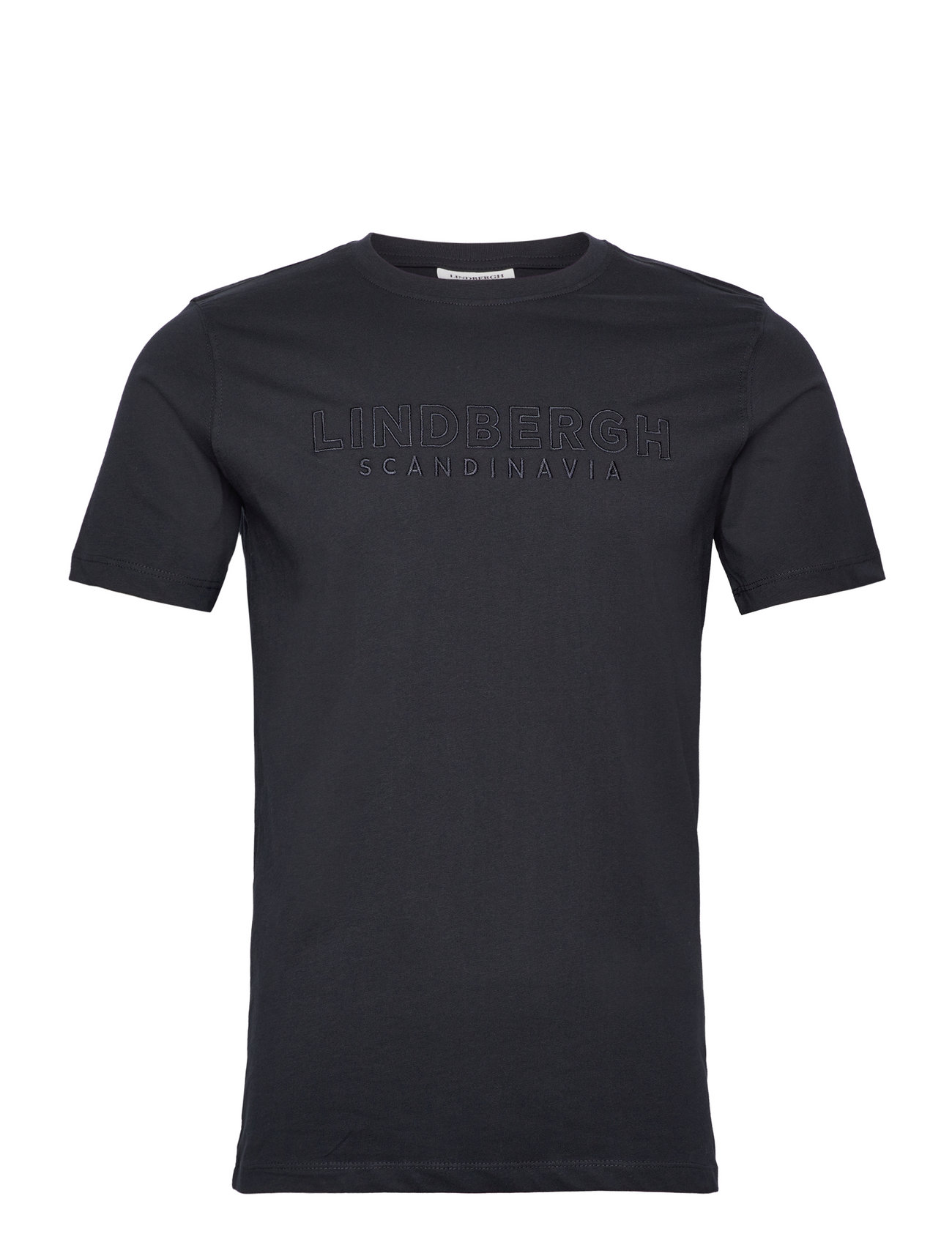 Brand Embroidery Tee S/S Tops T-Kortærmet Skjorte Navy Lindbergh