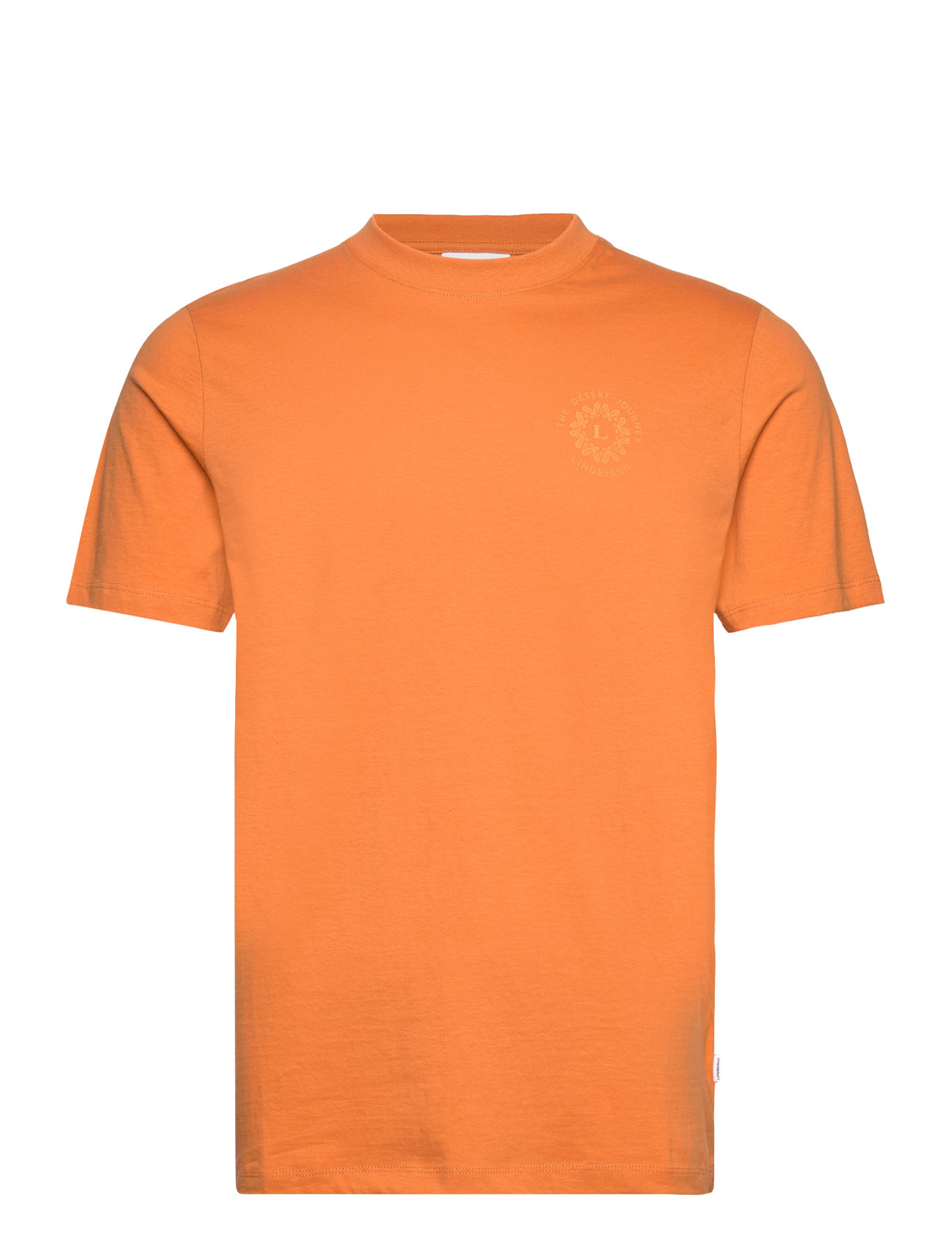 Photo Print Tee S/S Tops T-Kortærmet Skjorte Orange Lindbergh