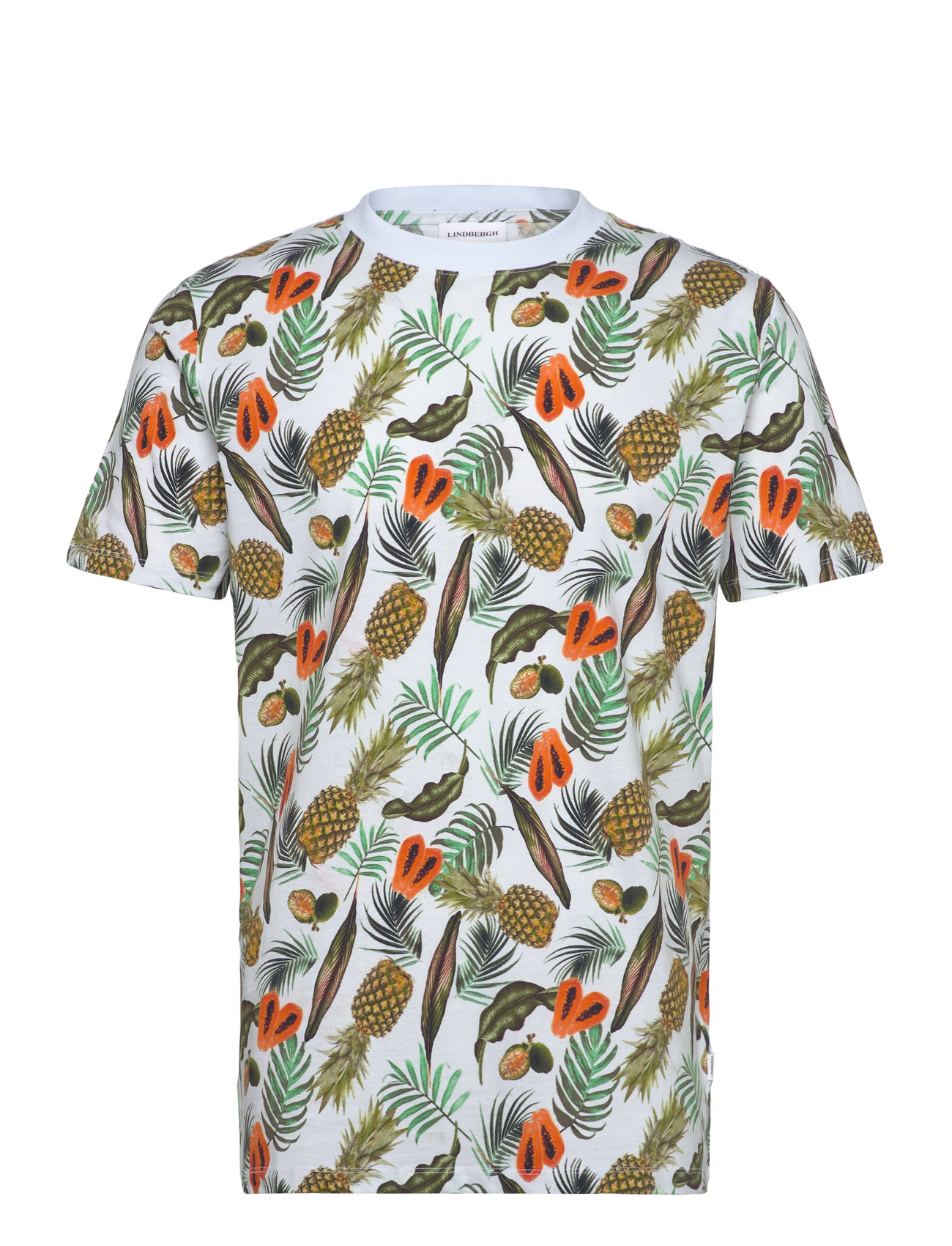 Lindbergh Juicy Aop O-Neck Tee S/S, S, Multi/patterned, T-Shirts > Kortærmede, Herre