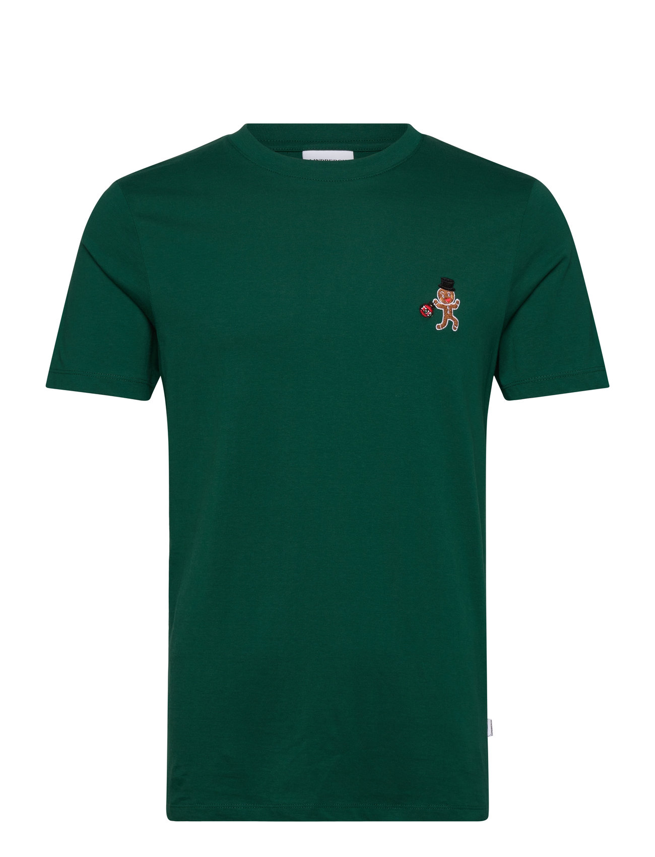Christmas Embroidery Tee S/S Green Lindbergh