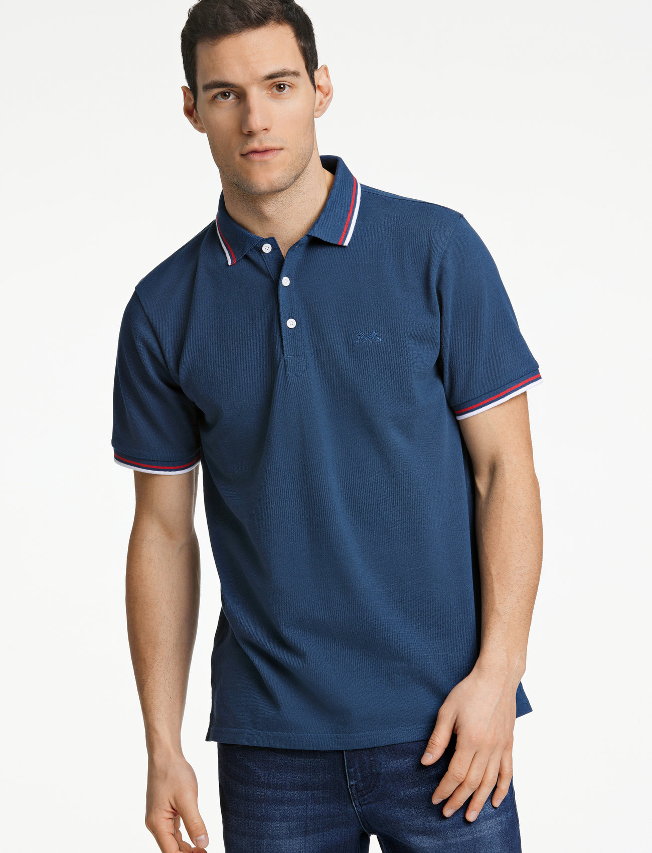 Polo Shirt With Contrast - - Boozt.com
