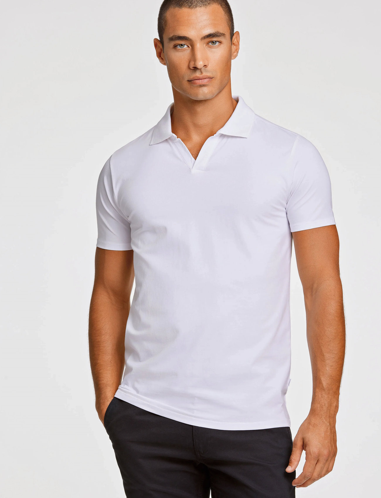 新品　MENS SHORT POLO SHIRT (予約販売品) CODE-ZERO Polo Shirt Men Coastal Black L | CODE-ZERO