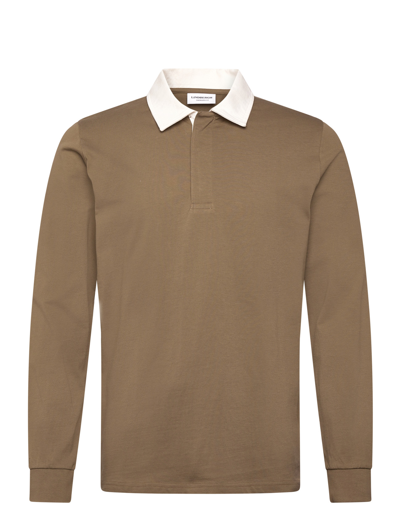 LINDBERGH Baseball Polo L/S Weiß - XXXL - Herren